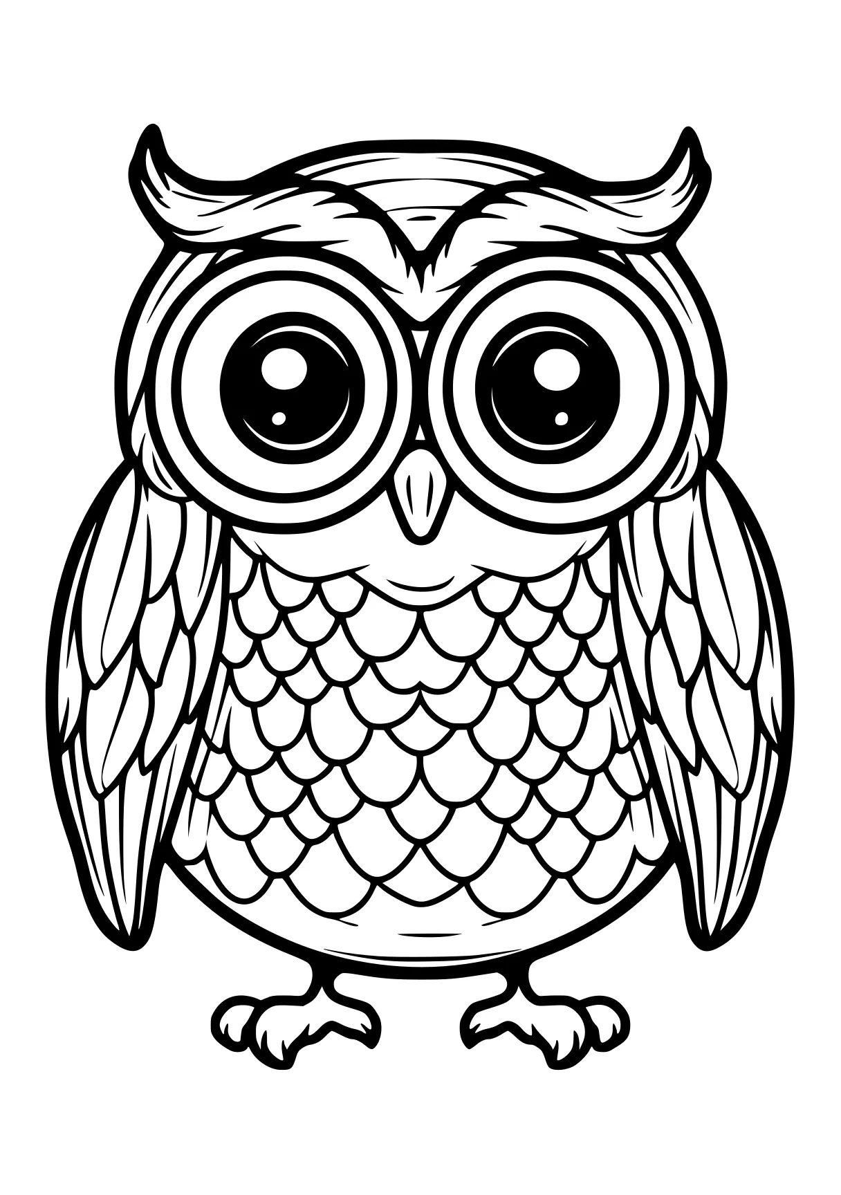 coloring worksheets owl, illustrator, printables, free page downloads