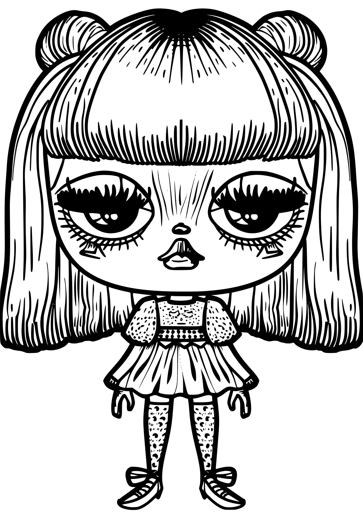 lol doll coloring pages doll, bratz, shopkins, chibi, dolls, free page downloads