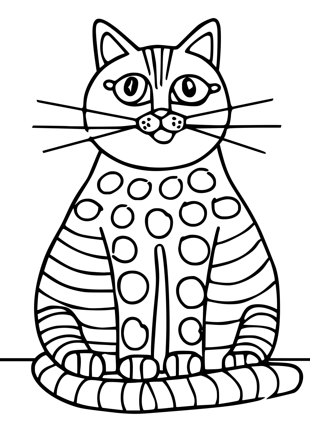 coloring pages pdf, illustrator, cat, tiger, free page downloads