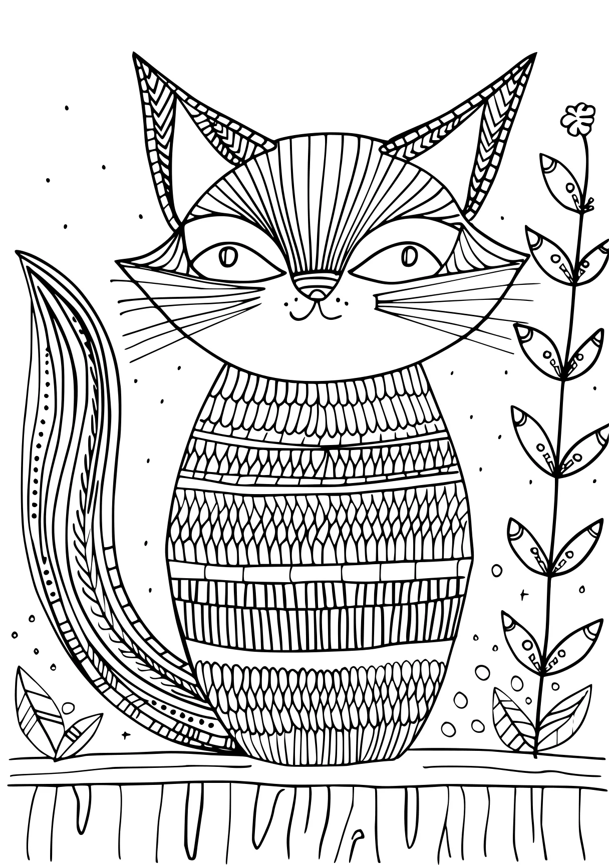 funny adult coloring pages zentangle, cat, owl, free page downloads