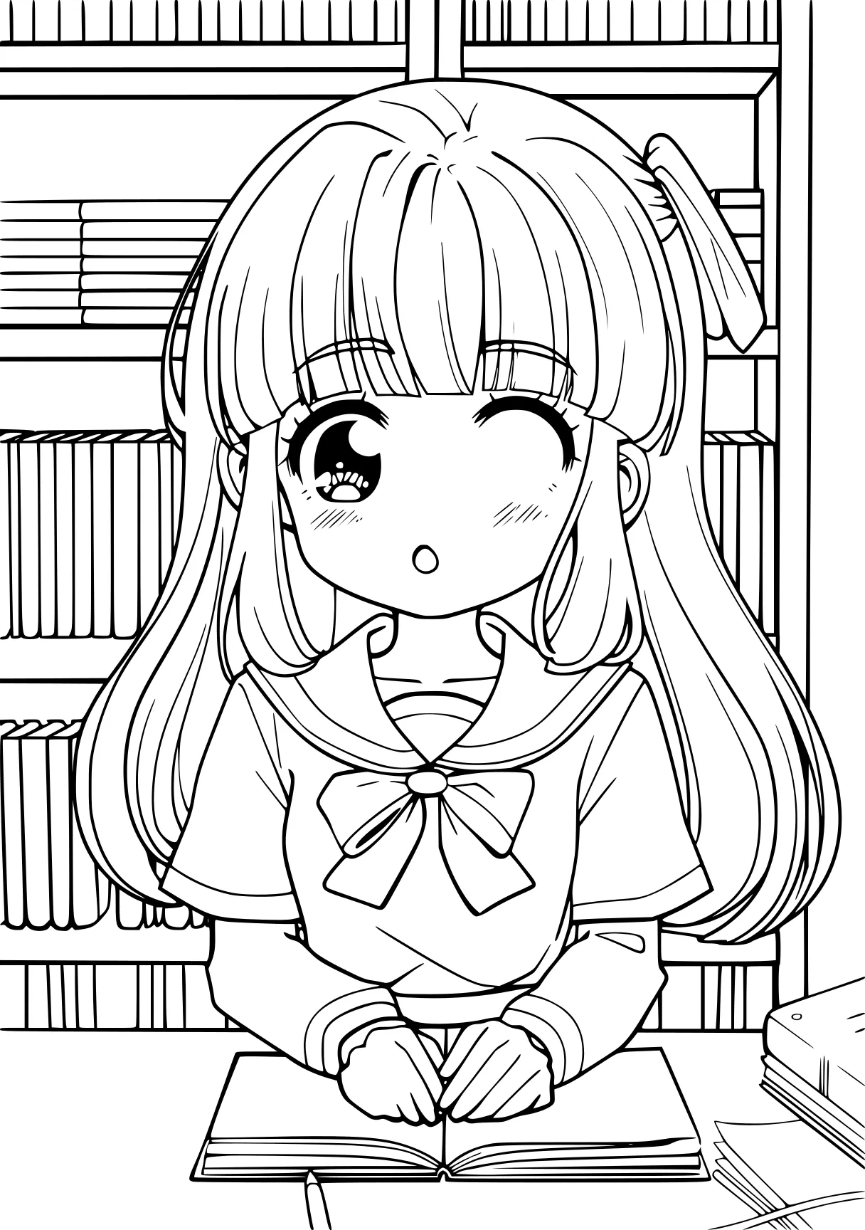 anime coloring pages chibi, coloring, colouring, free page downloads