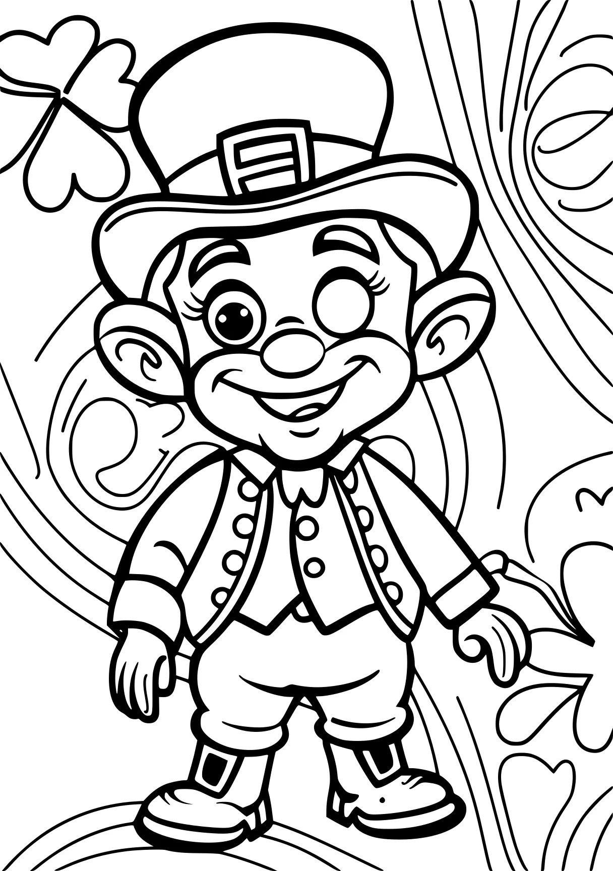 st patricks day colouring pages leprechaun, pinocchio, coloring, free coloring page downloads