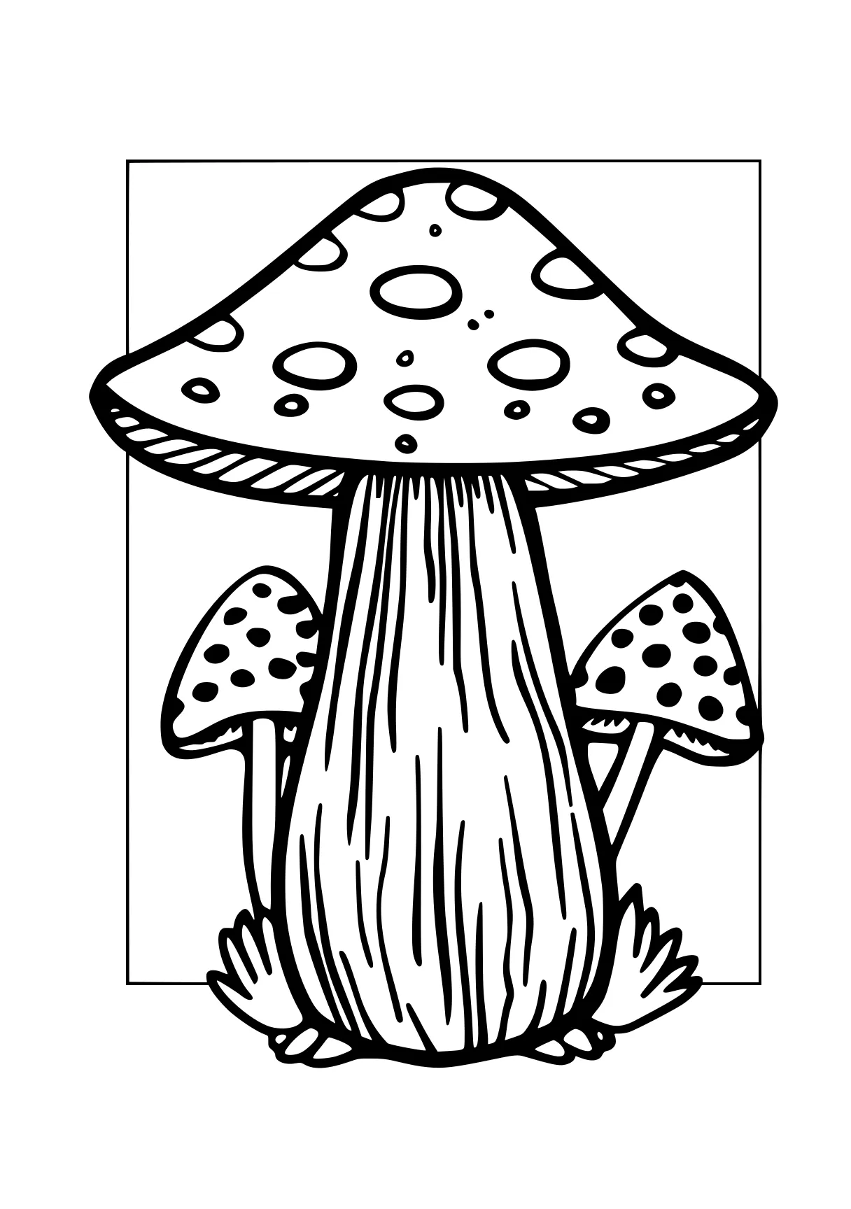 march coloring pages mushroom, illustrator, a4, free page downloads