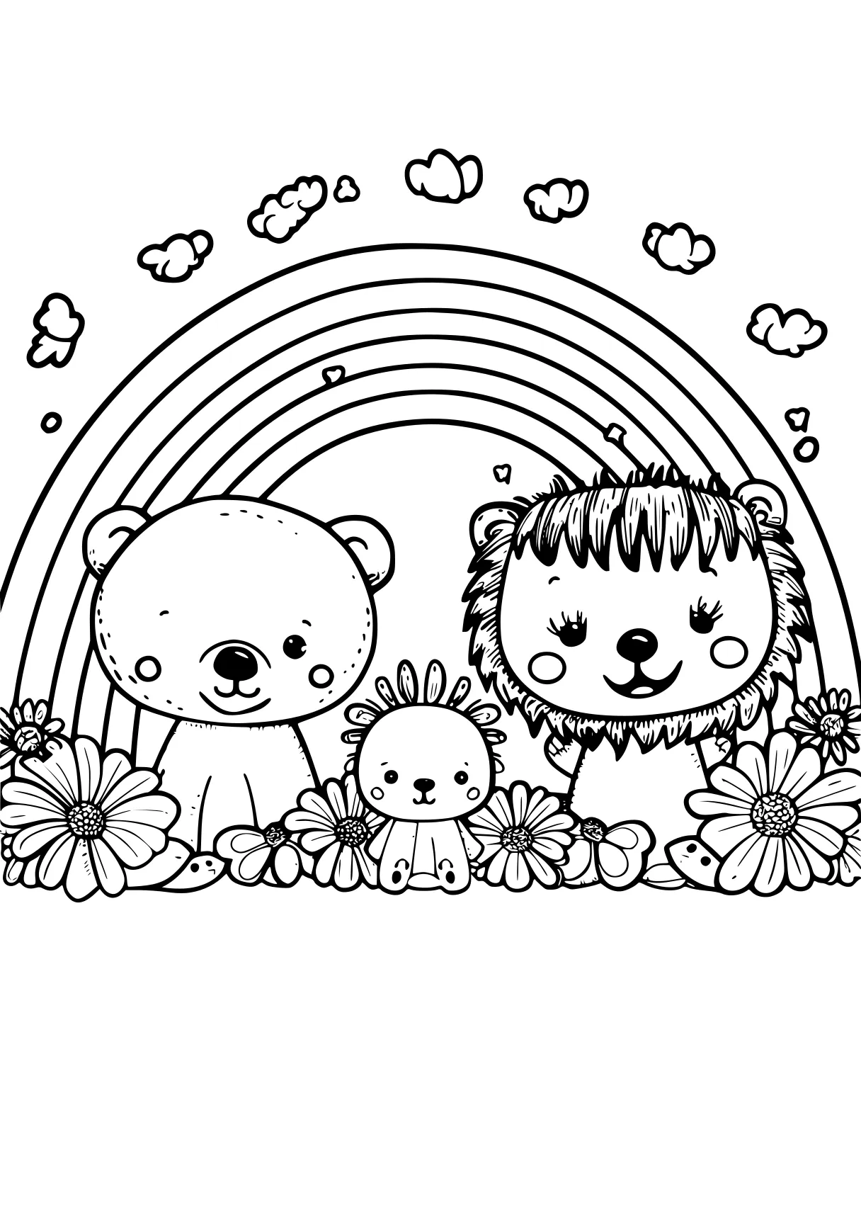 rainbow friends colouring pages, octonauts, bears, nursery, free coloring page downloads