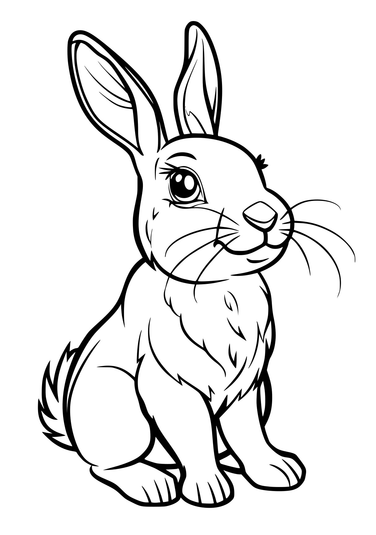 rabbit coloring page rabbit, bunny, carrot, scorbunny, eevee, free downloads