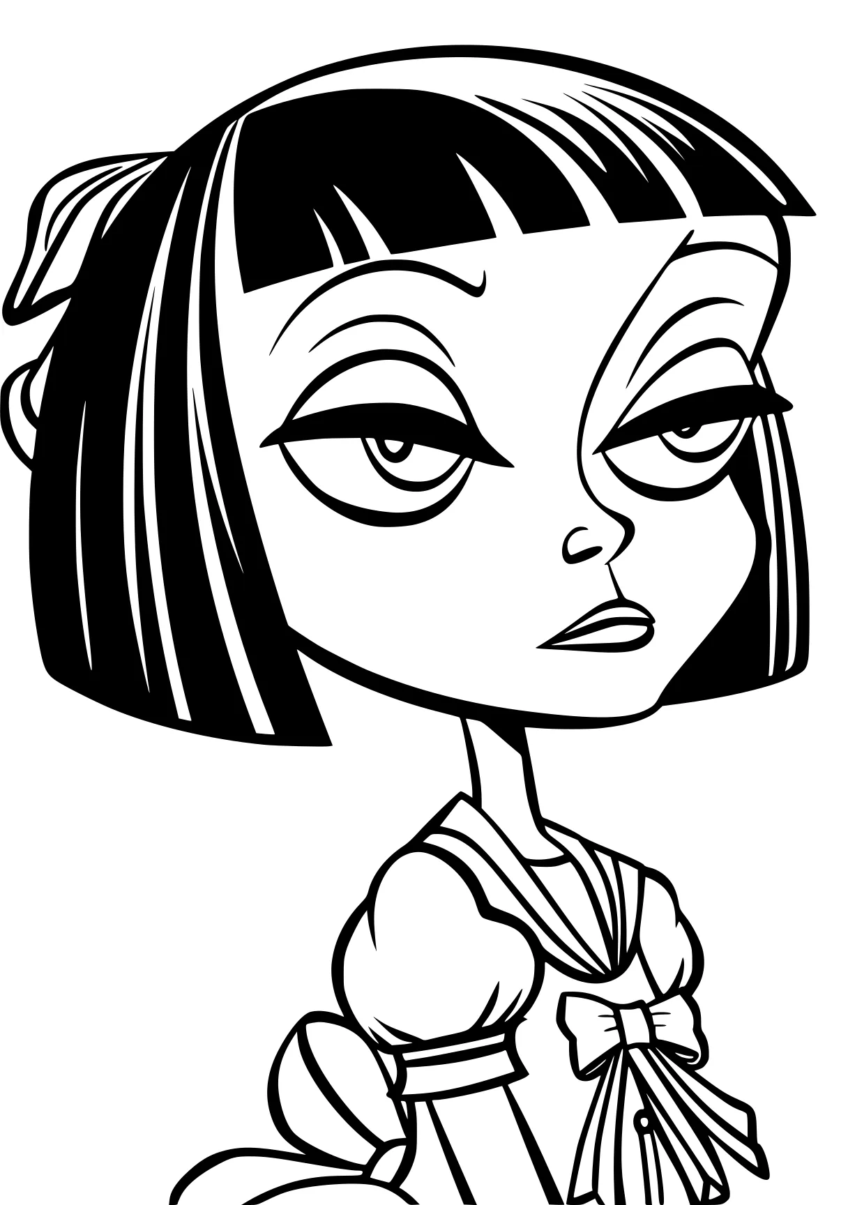 lisa frank coloring pages coraline, bratz, addams, noodle, sally, free page downloads