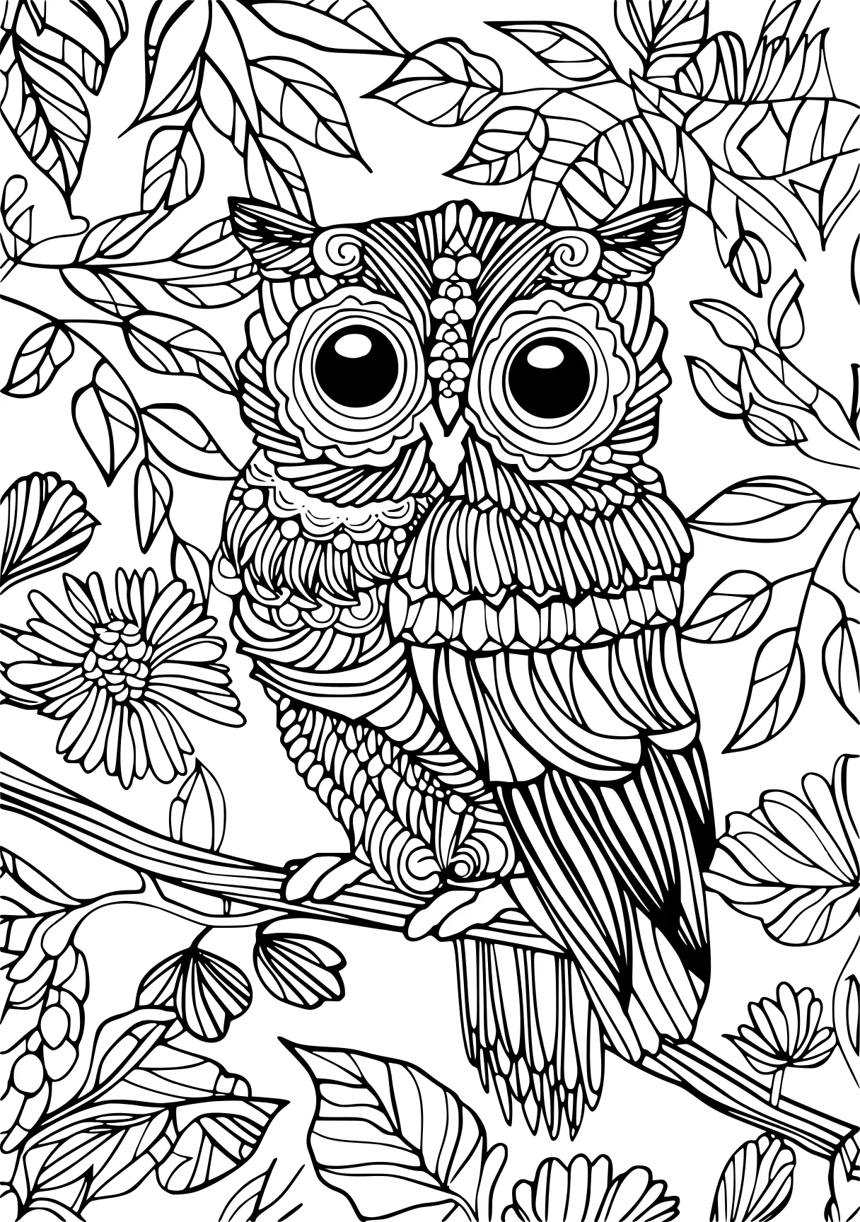 free color by number printables owl, colouring, illustrator, coloring page downloads