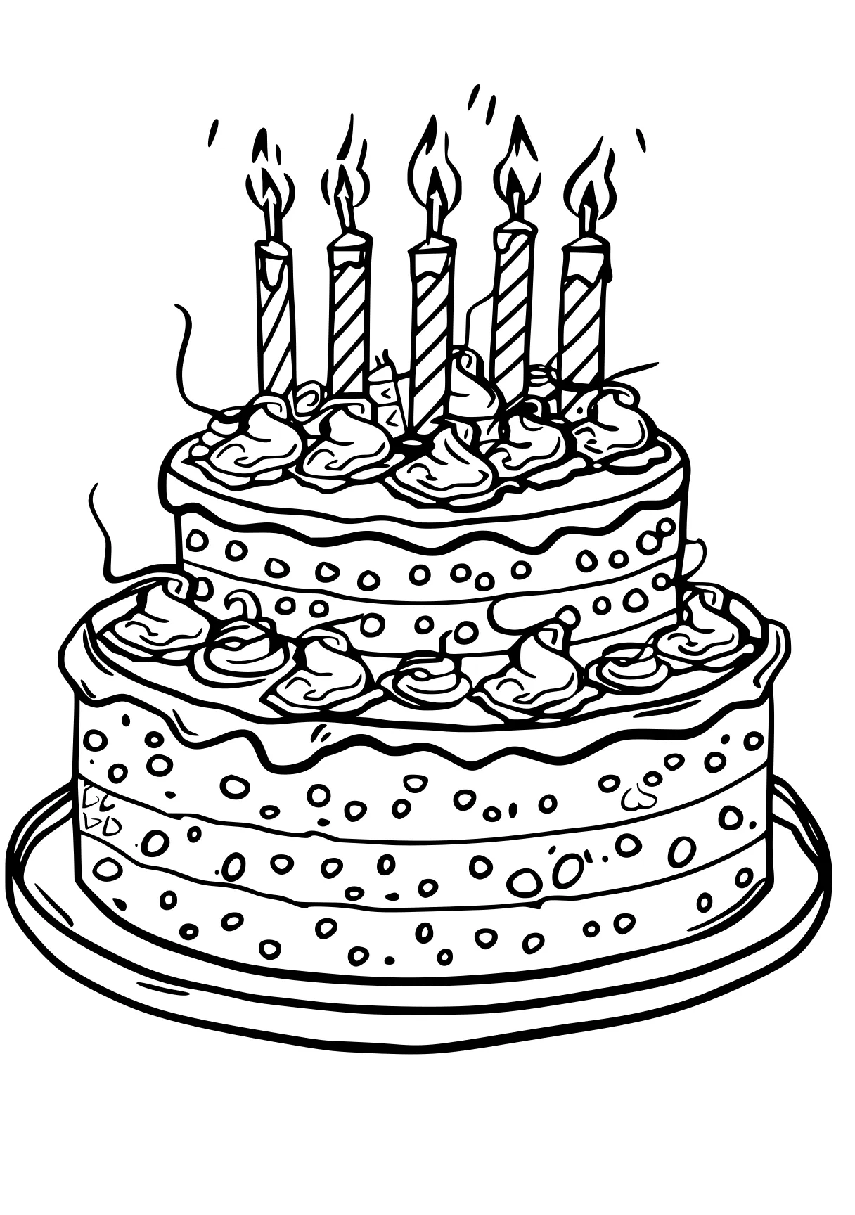 birthday cake coloring page cake, birthday, ten, free downloads