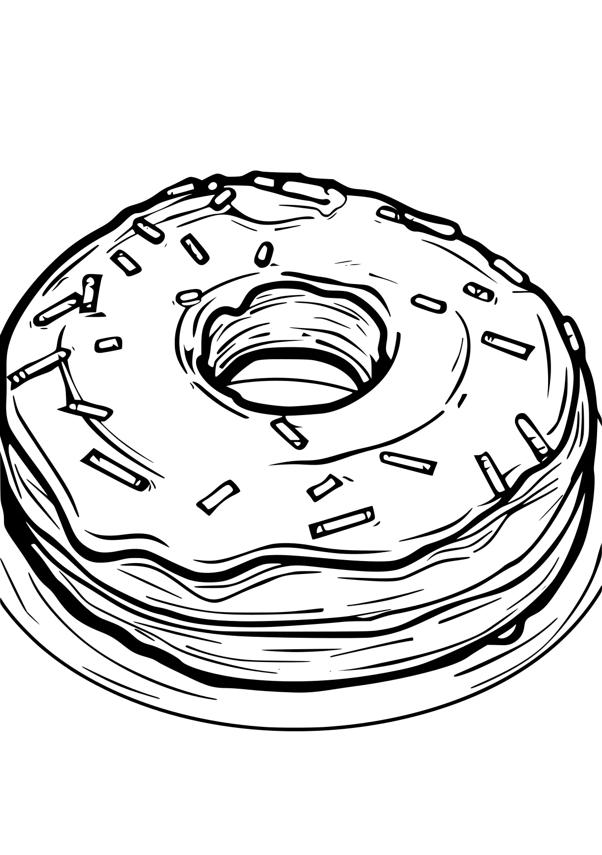 donut coloring page donut, round, rings, dot, wheel, free downloads