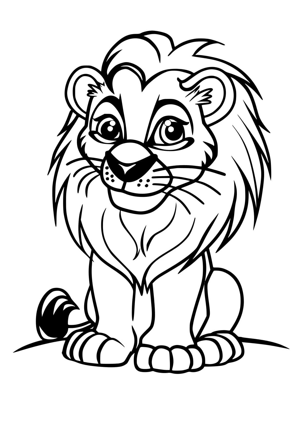 coloring pages printable animals lion, tiger, jaguar, lions, simba, free page downloads