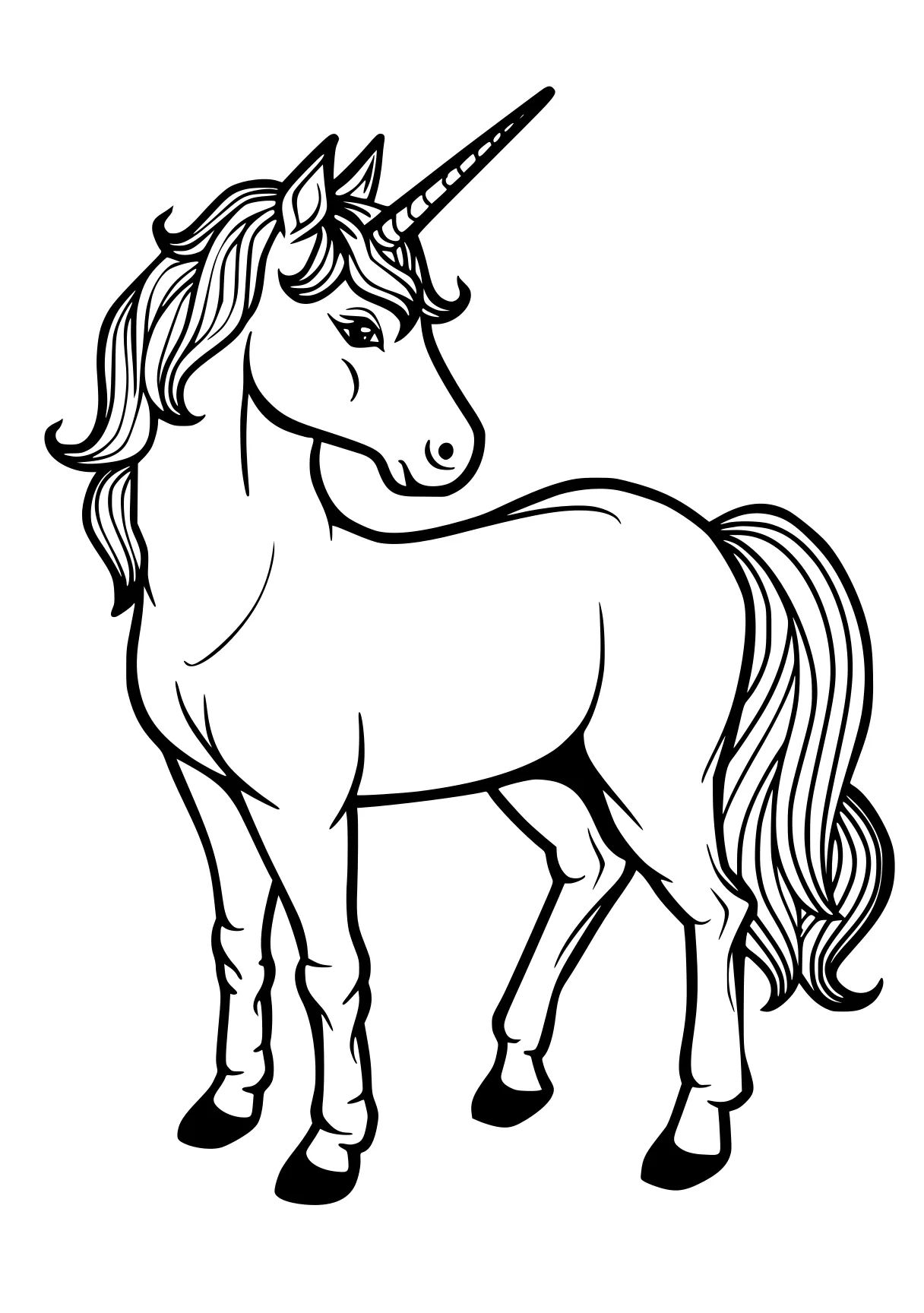 printable unicorn coloring pages horse, unicorn, pony, mlp, alicorn, free page downloads