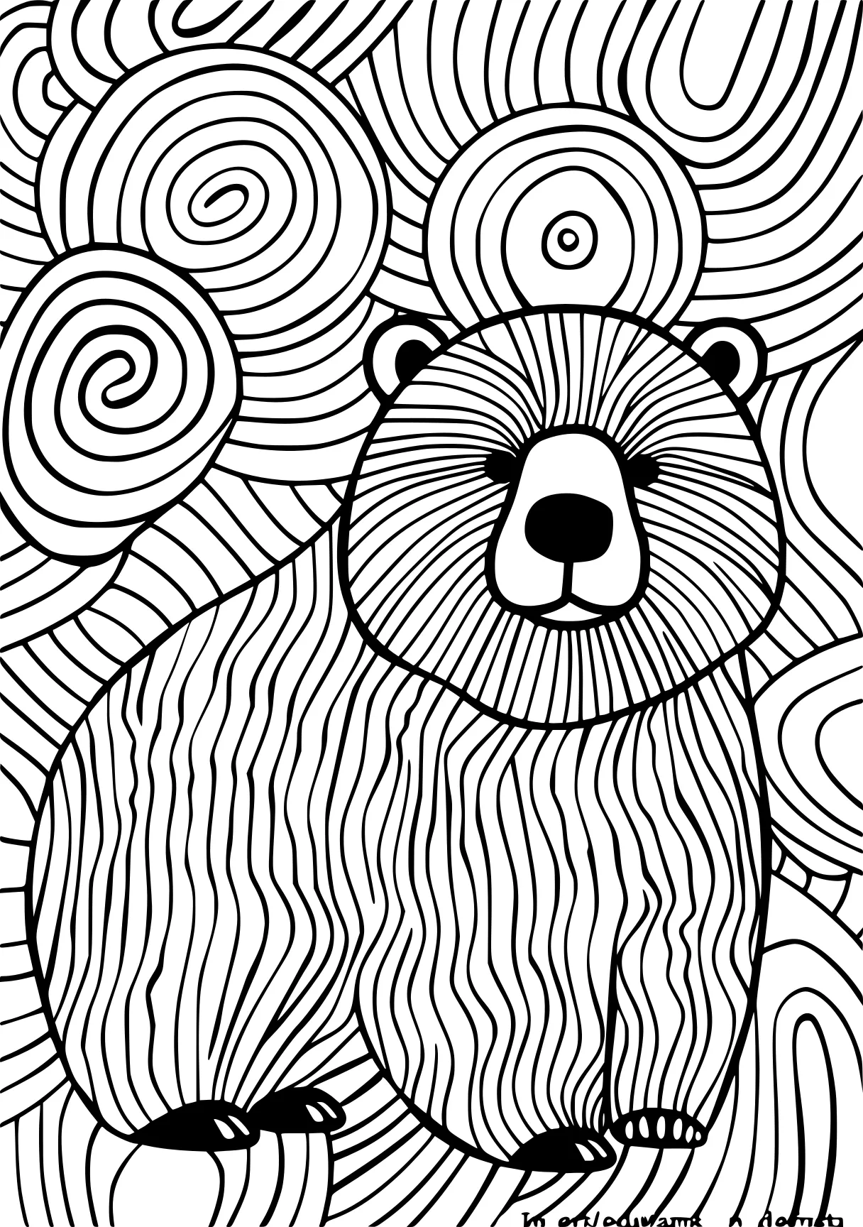 simple coloring pages bear, koala, bears, free page downloads