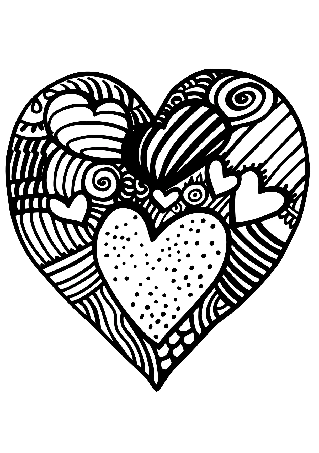 heart coloring pages heart, iheartcraftythings, zentangle, acorn, free page downloads