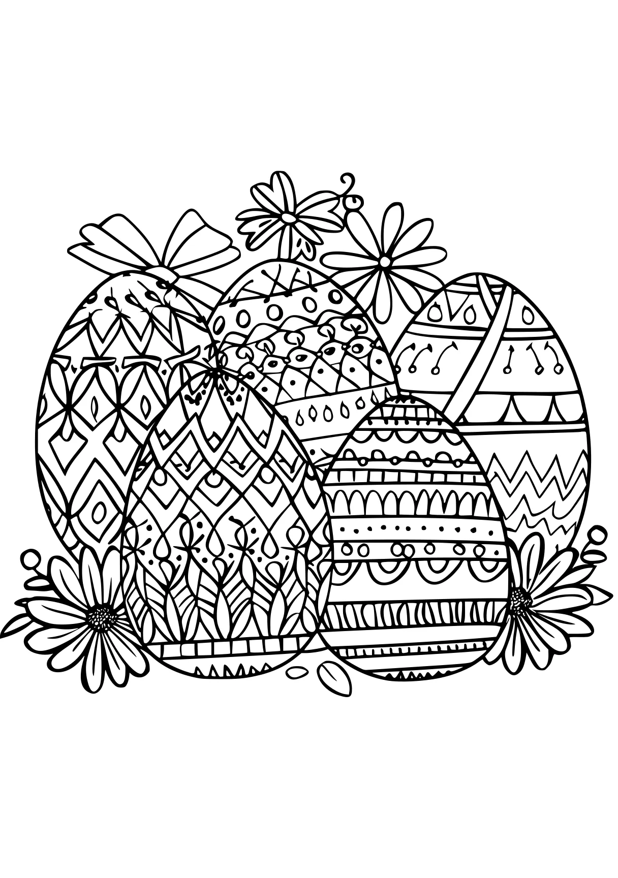 coloring pages printable easter zentangle, easter, egg, free page downloads