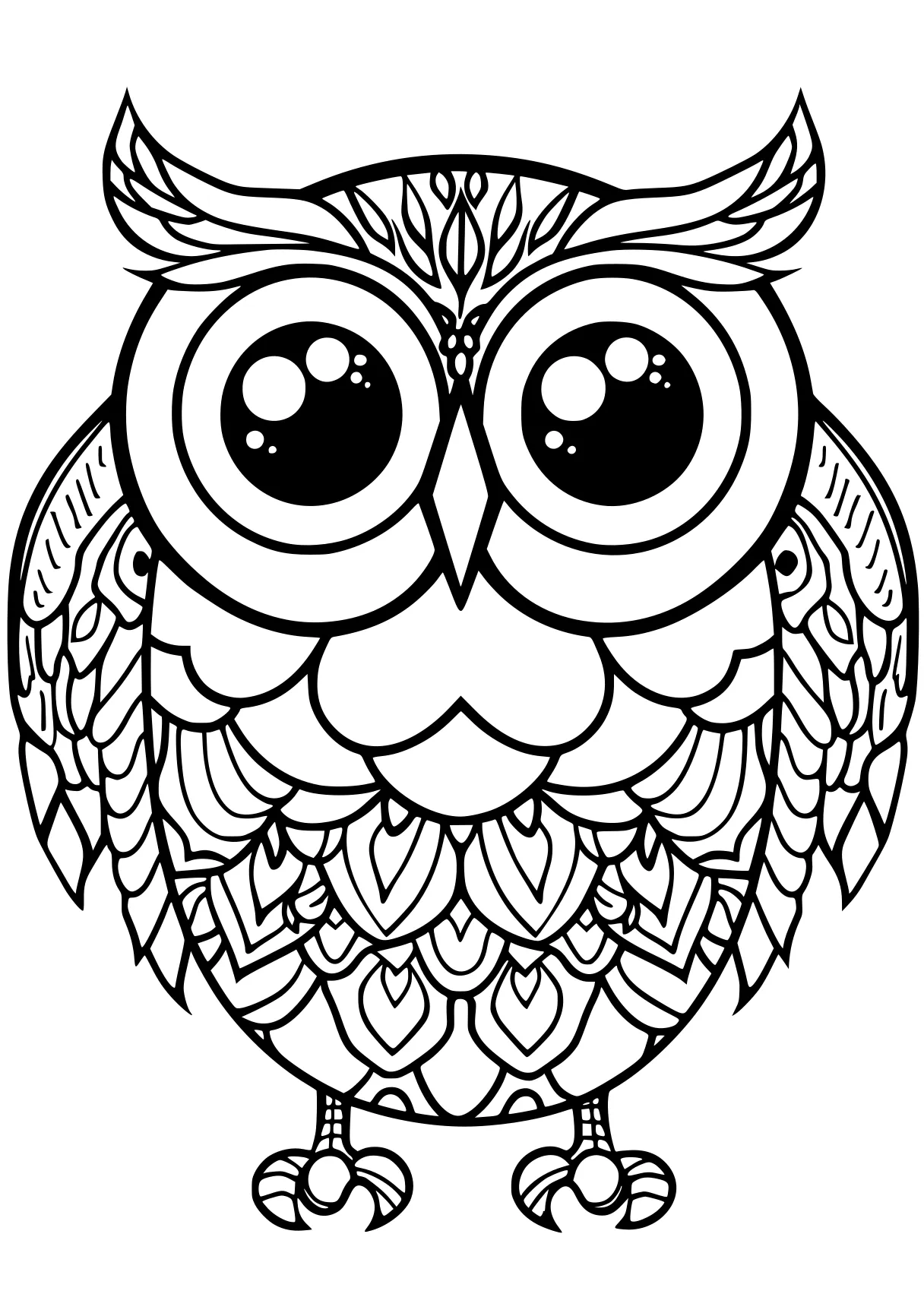 color page test print owl, illustrator, design, free coloring downloads