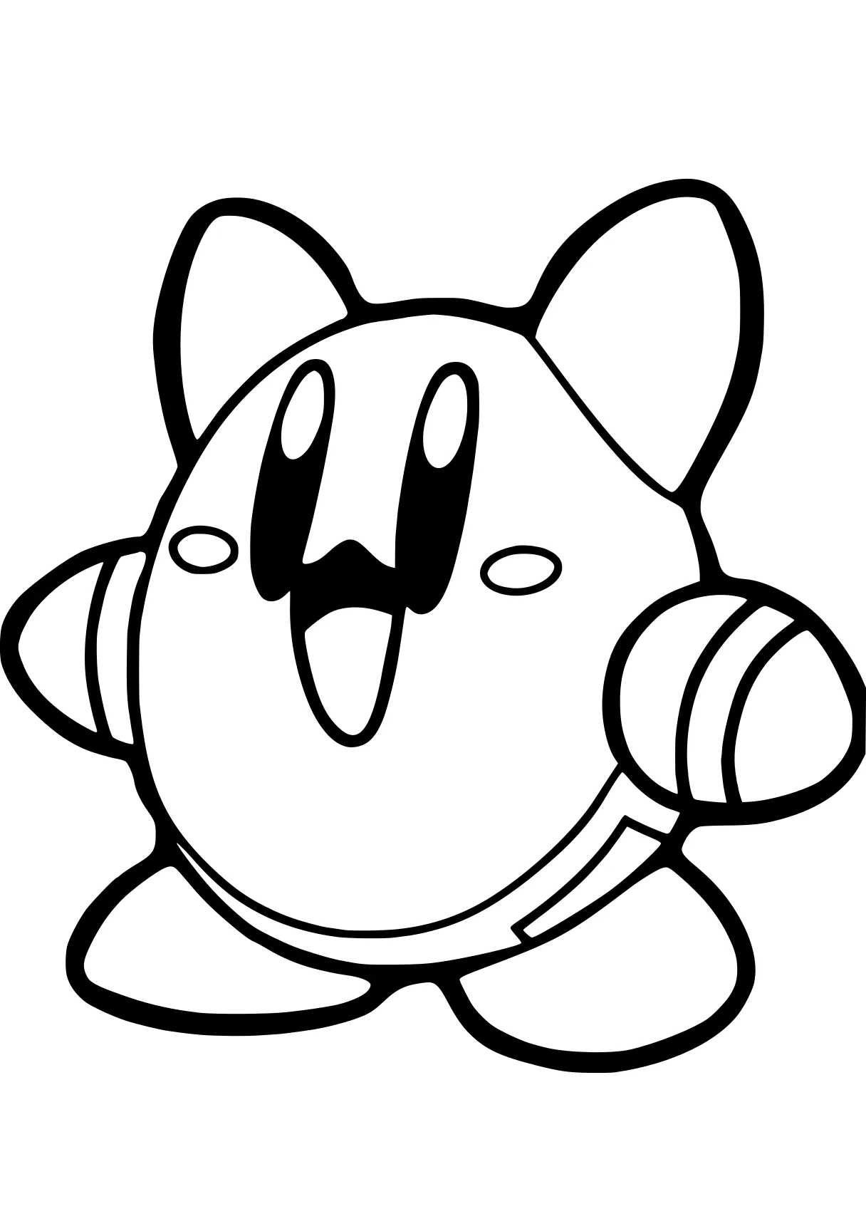 kirby coloring pages kirby, molang, jigglypuff, yoshi, toad, free page downloads