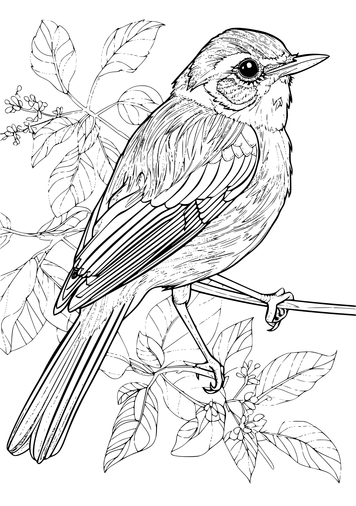 bird coloring pages, bird, pencils, adult, robin, free page downloads