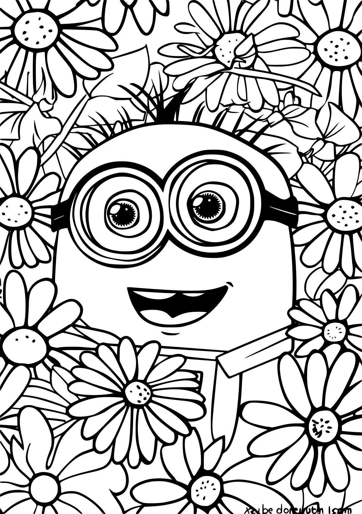 coloring games minion, minions, daisy, free page downloads