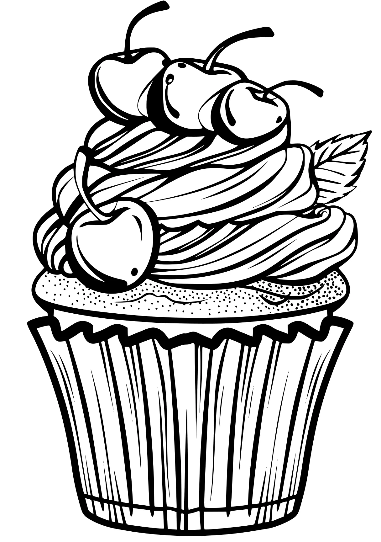 cupcake coloring sheets cupcake, cake, illustrator, foods, free page downloads