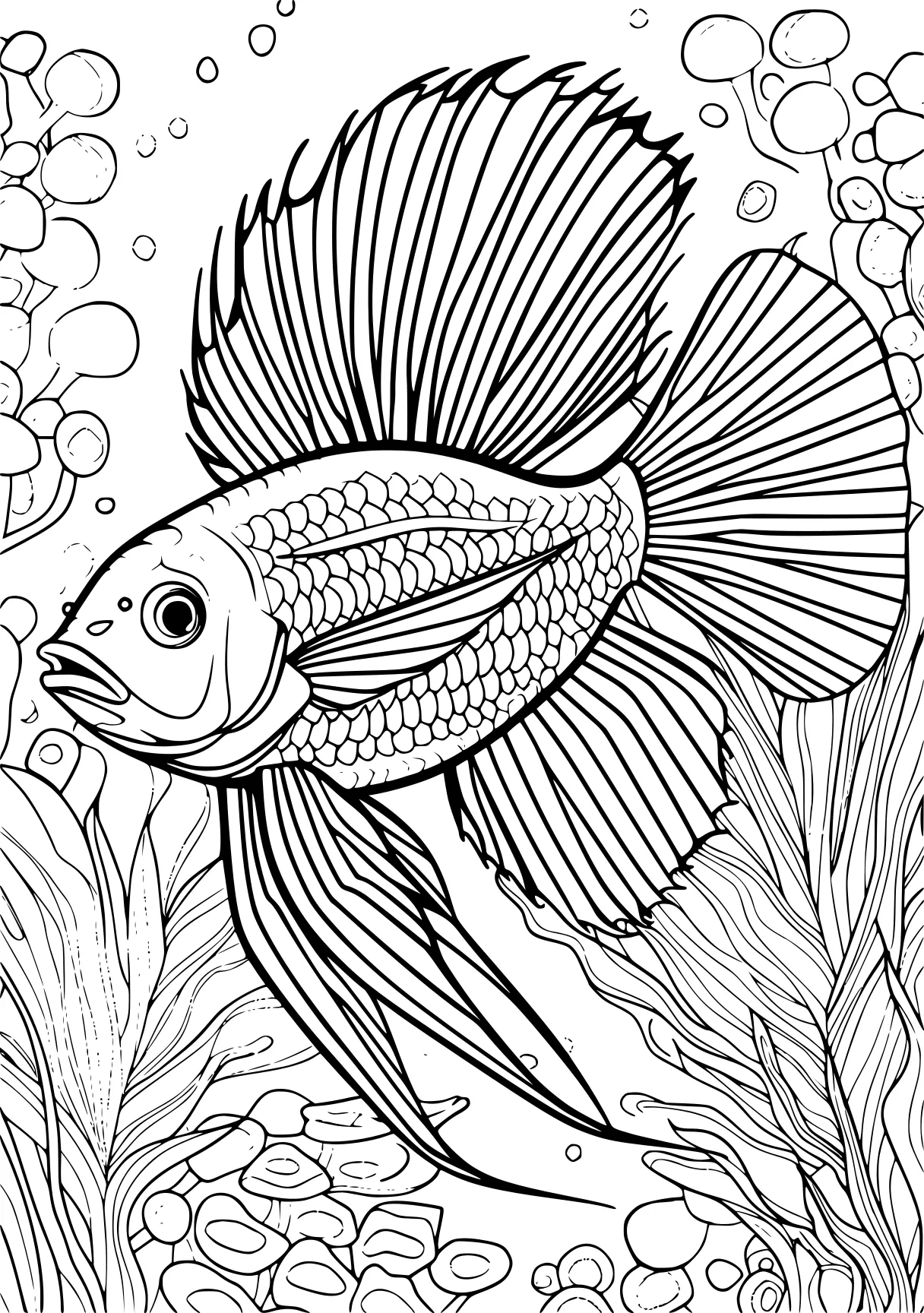 fish coloring pages, fish, zentangle, colouring, free page downloads