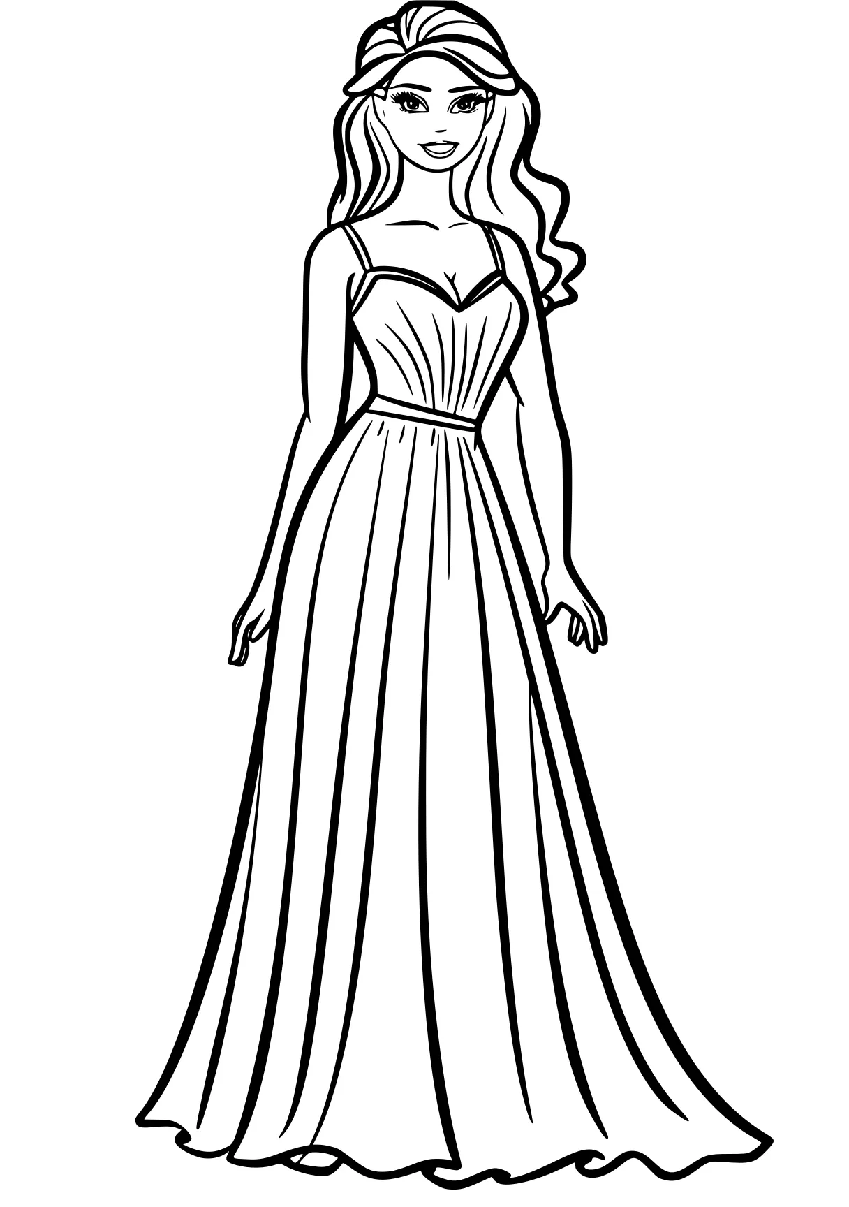 barbie coloring pages printable dresses, rapunzel, rosalina, design, free page downloads