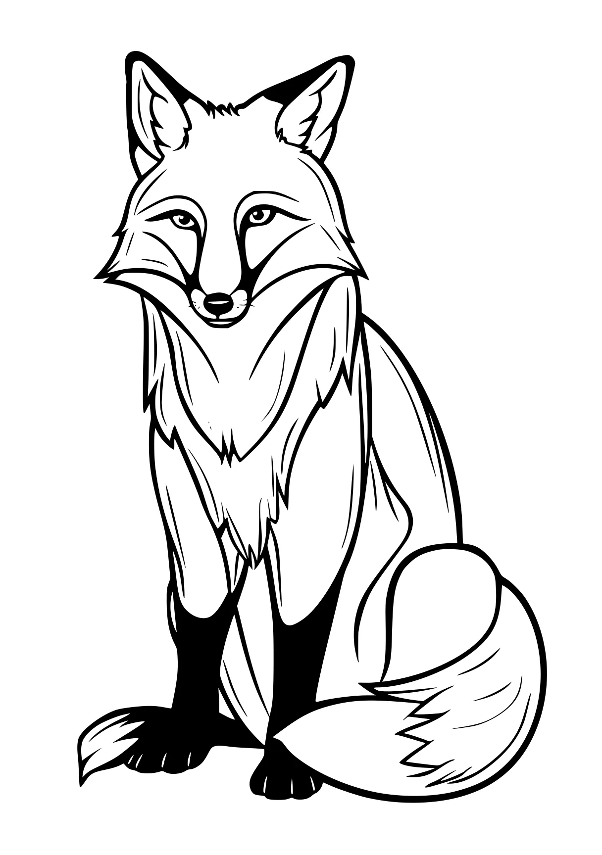 fox coloring page fox, foxy, foxes, tails, scratch, free downloads