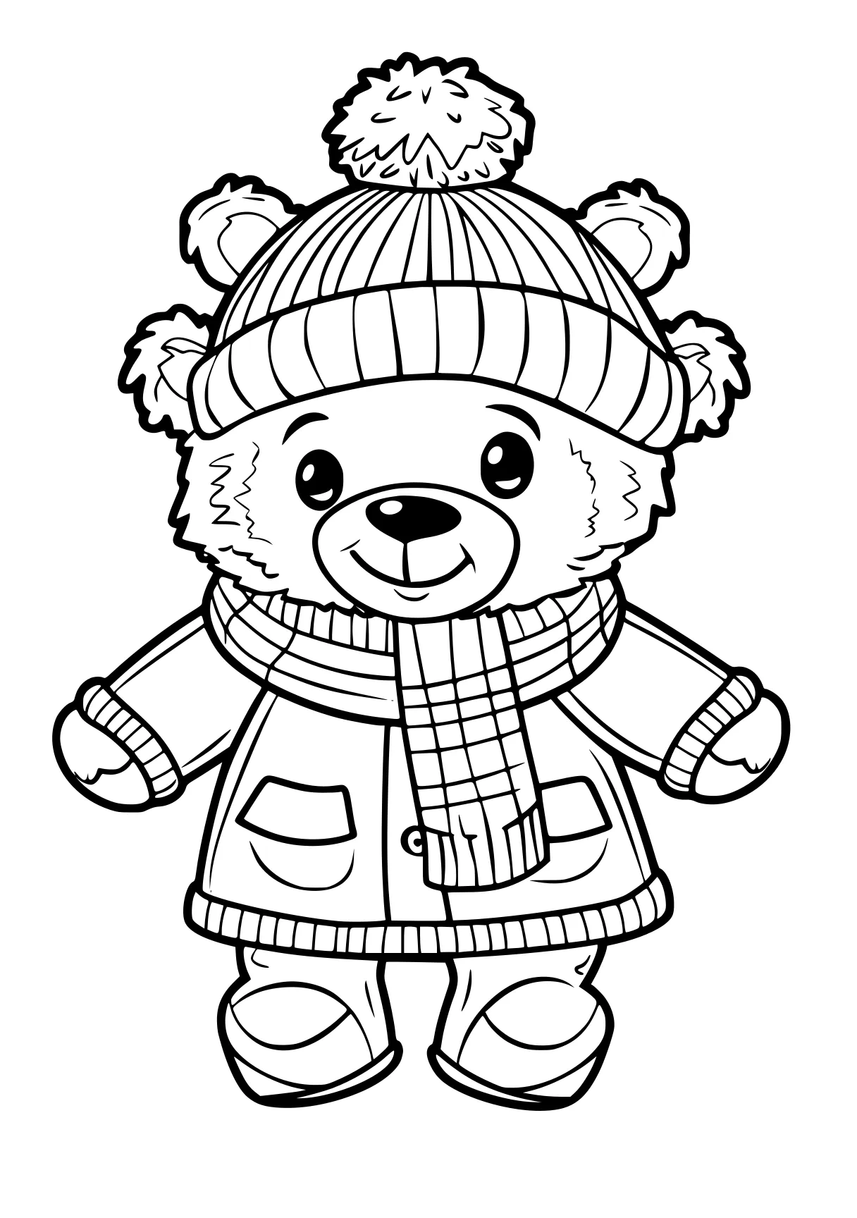 among us coloring pages bear, teddy, winnie, winter, beanie, free page downloads