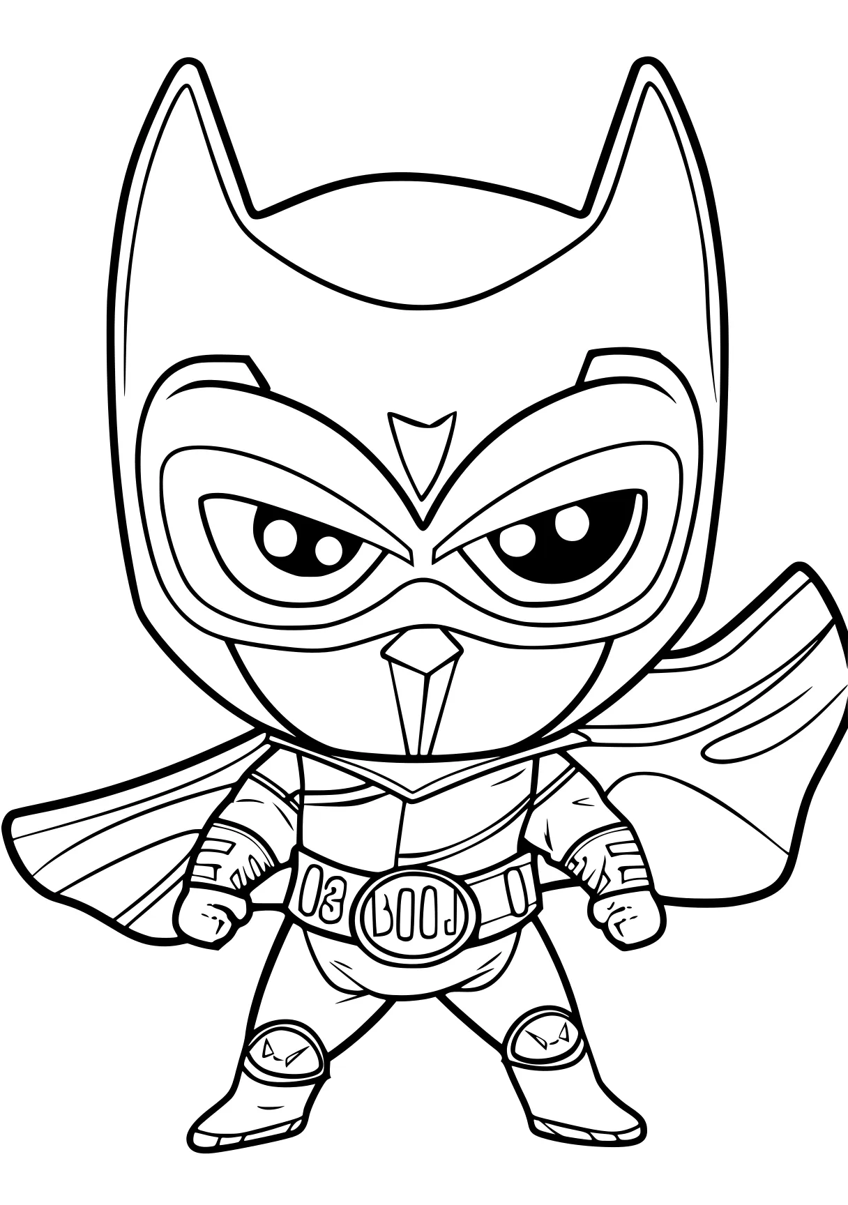 pj mask coloring page bat, unikitty, batman, pororo, ultraman, free downloads