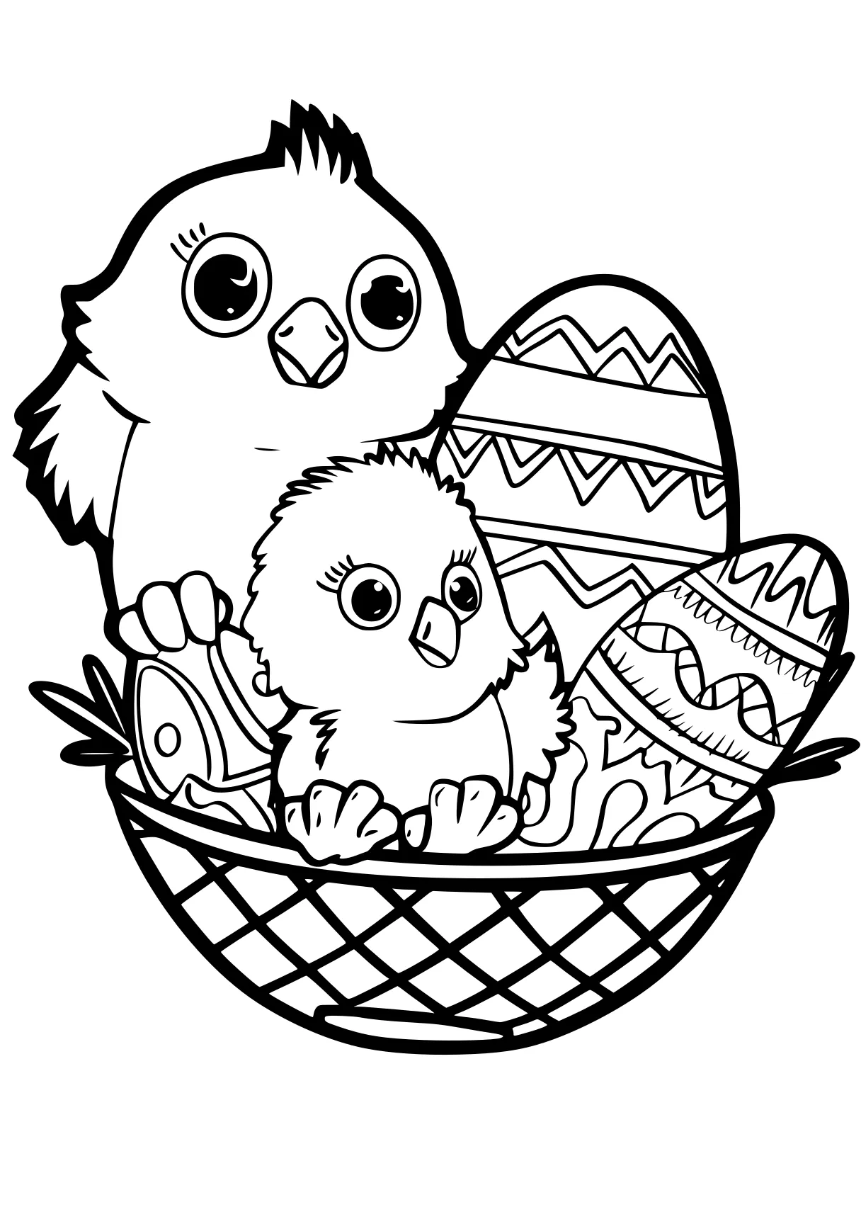 super coloring pages owl, easter, chick, free page downloads