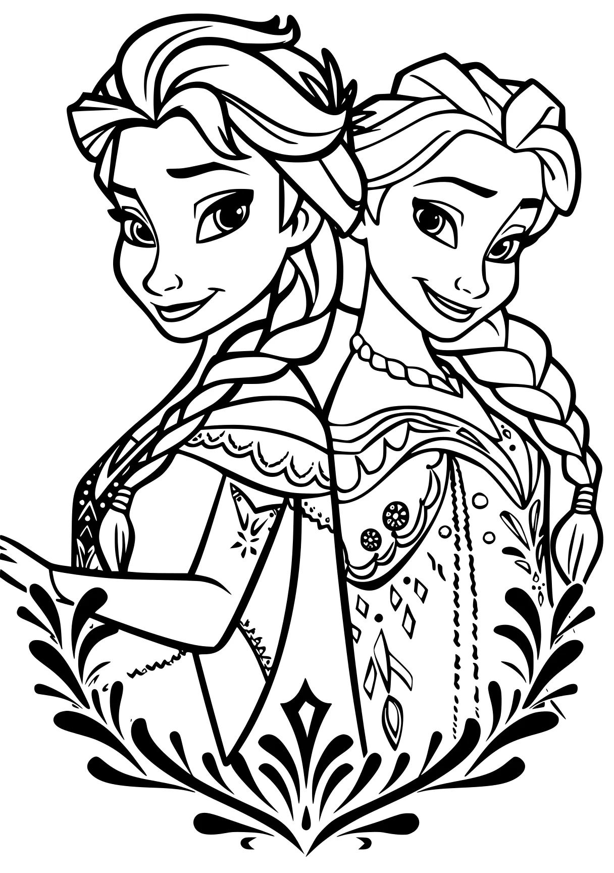 anna elsa coloring page, printables, tangled, jasmine, free downloads