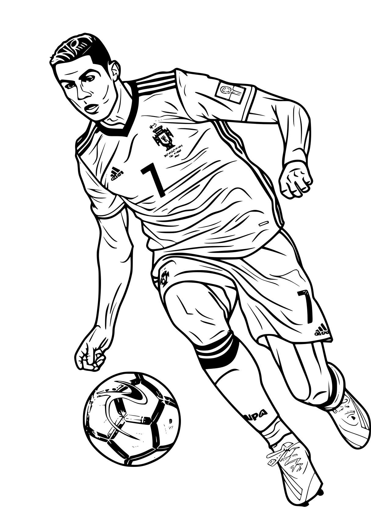 ronaldo coloring pages ronaldo, messi, soccer, cristiano, xavi, free page downloads