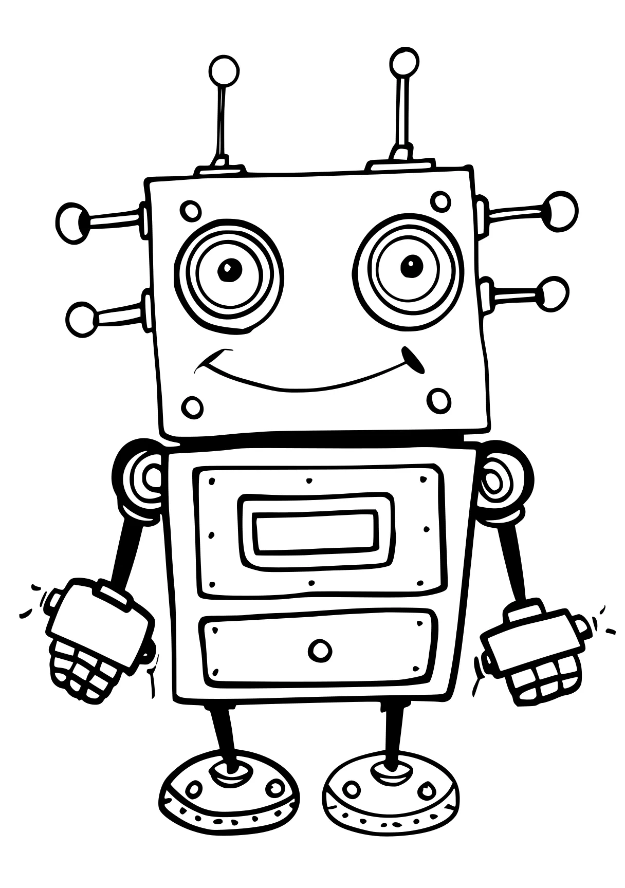 lankybox coloring page robot, ai, bots, robocar, illustrator, free downloads