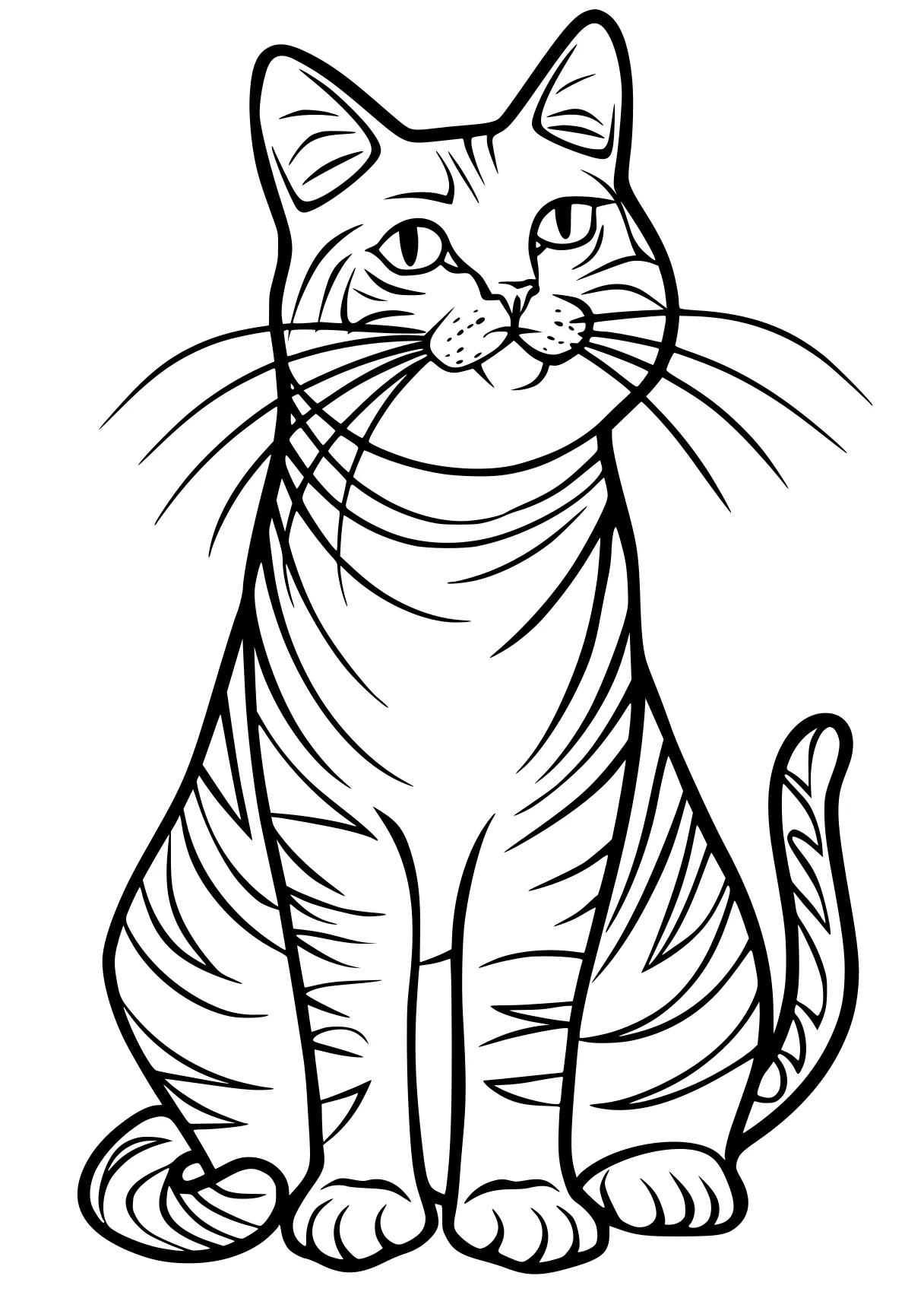 cat coloring pages tiger, garfield, cat, illustrator, free page downloads