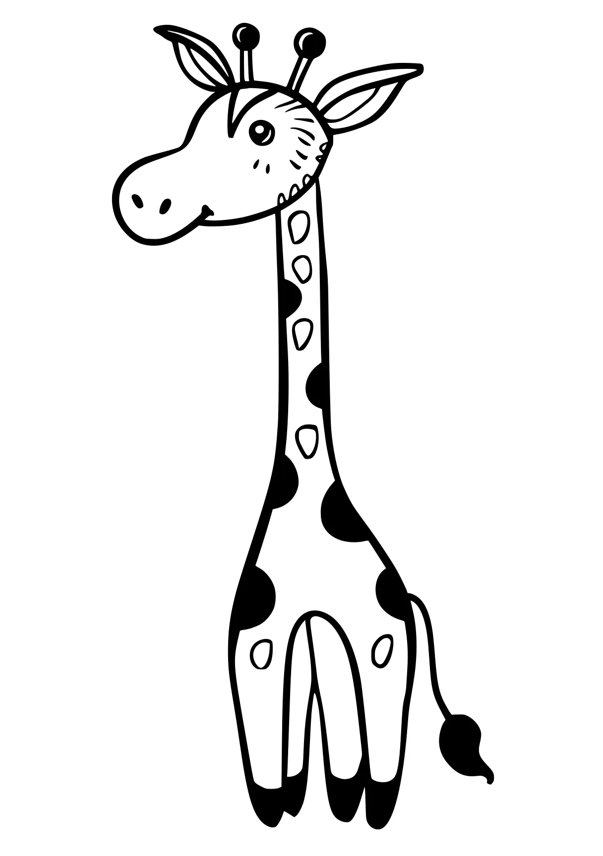 printable pictures to color giraffe, brachiosaurus, llama, seahorse, camel, free coloring page downloads