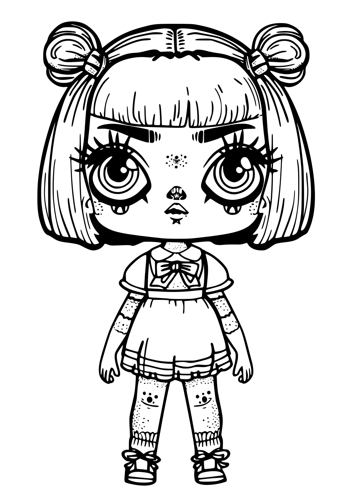 lol doll coloring pages chibi, doll, kuromi, cinnamoroll, shopkins, free page downloads