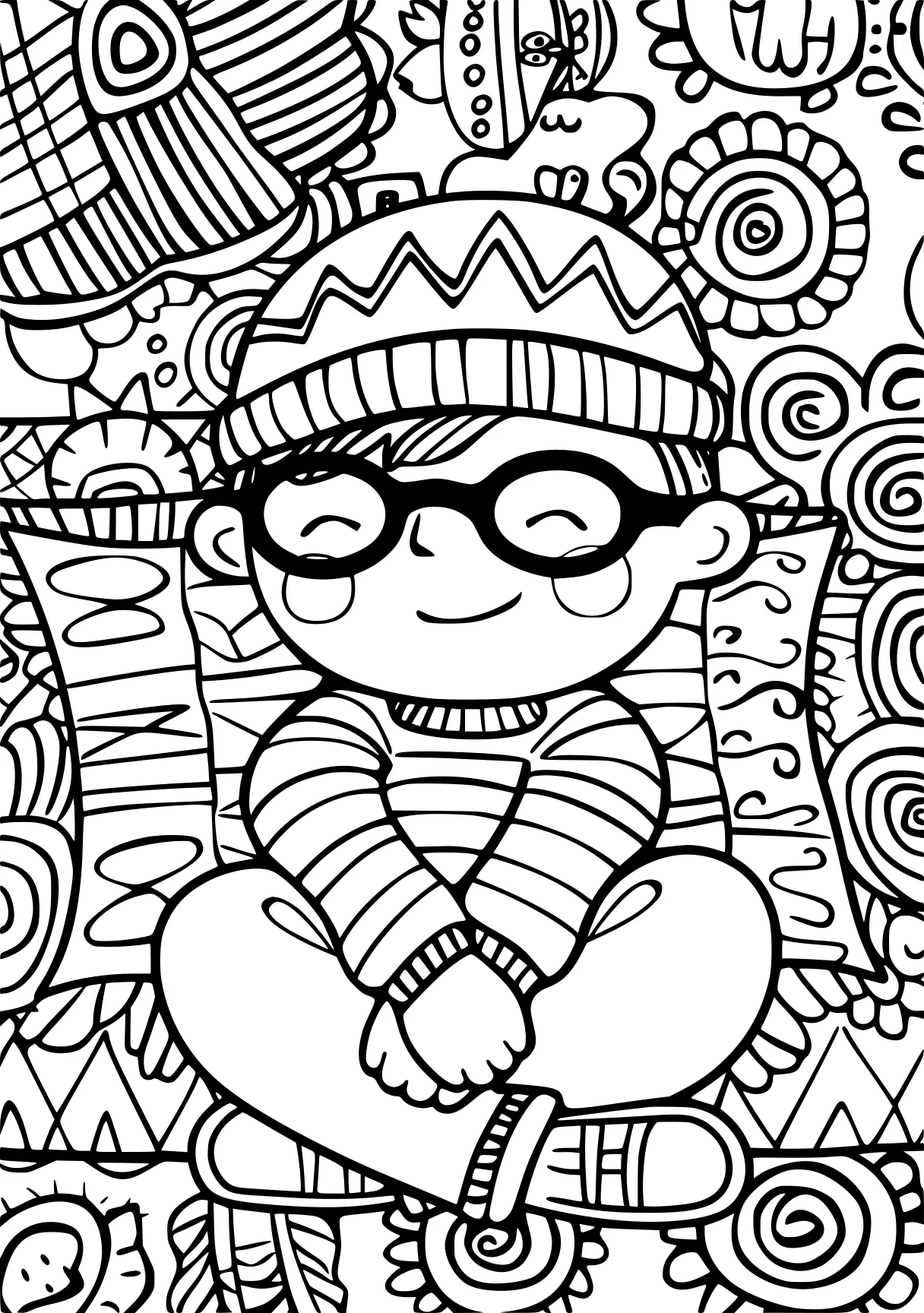 fun coloring pages, zentangle, colouring, coloring, free page downloads