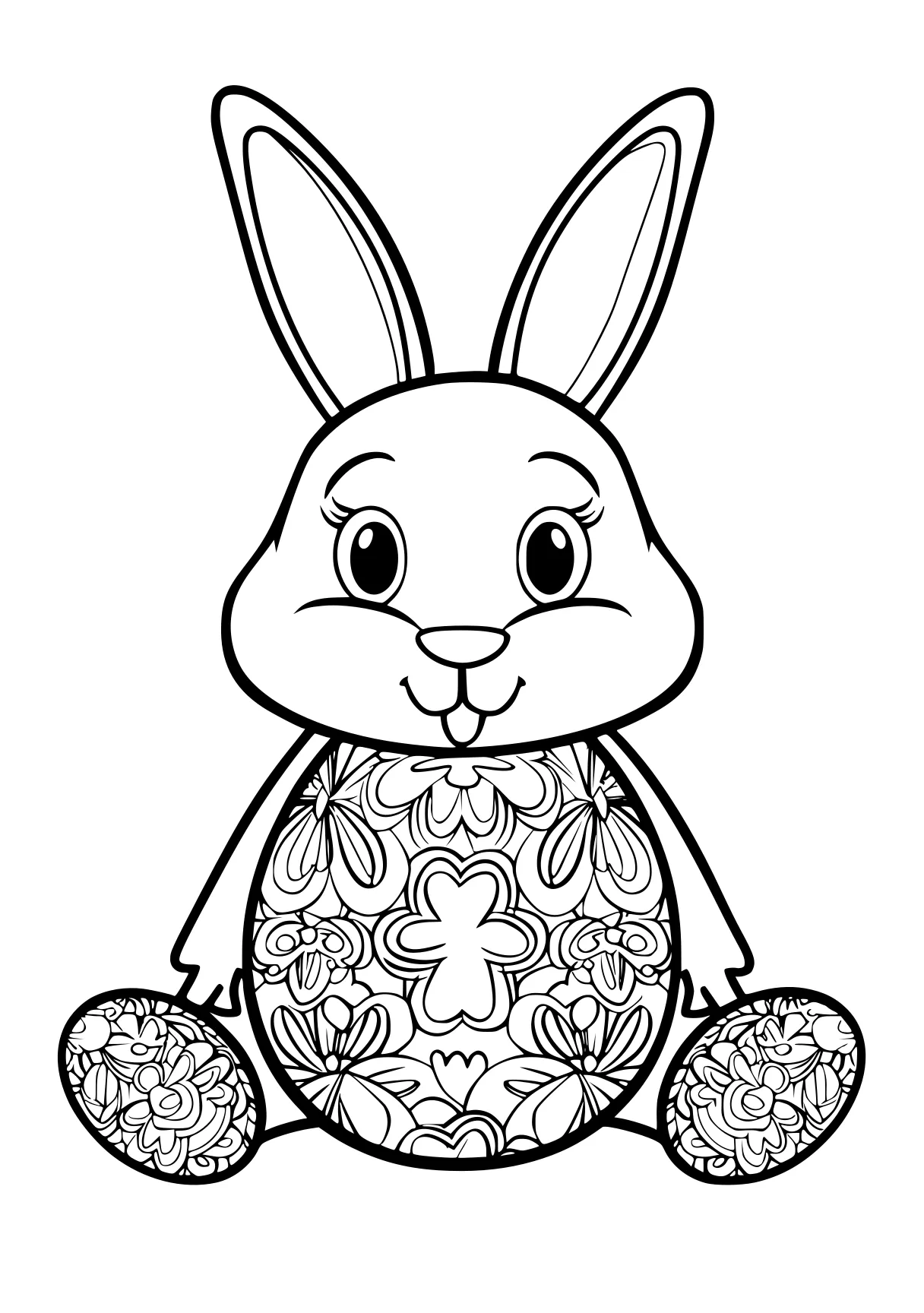 easter coloring pages bunny, rabbit, illustrator, free page downloads