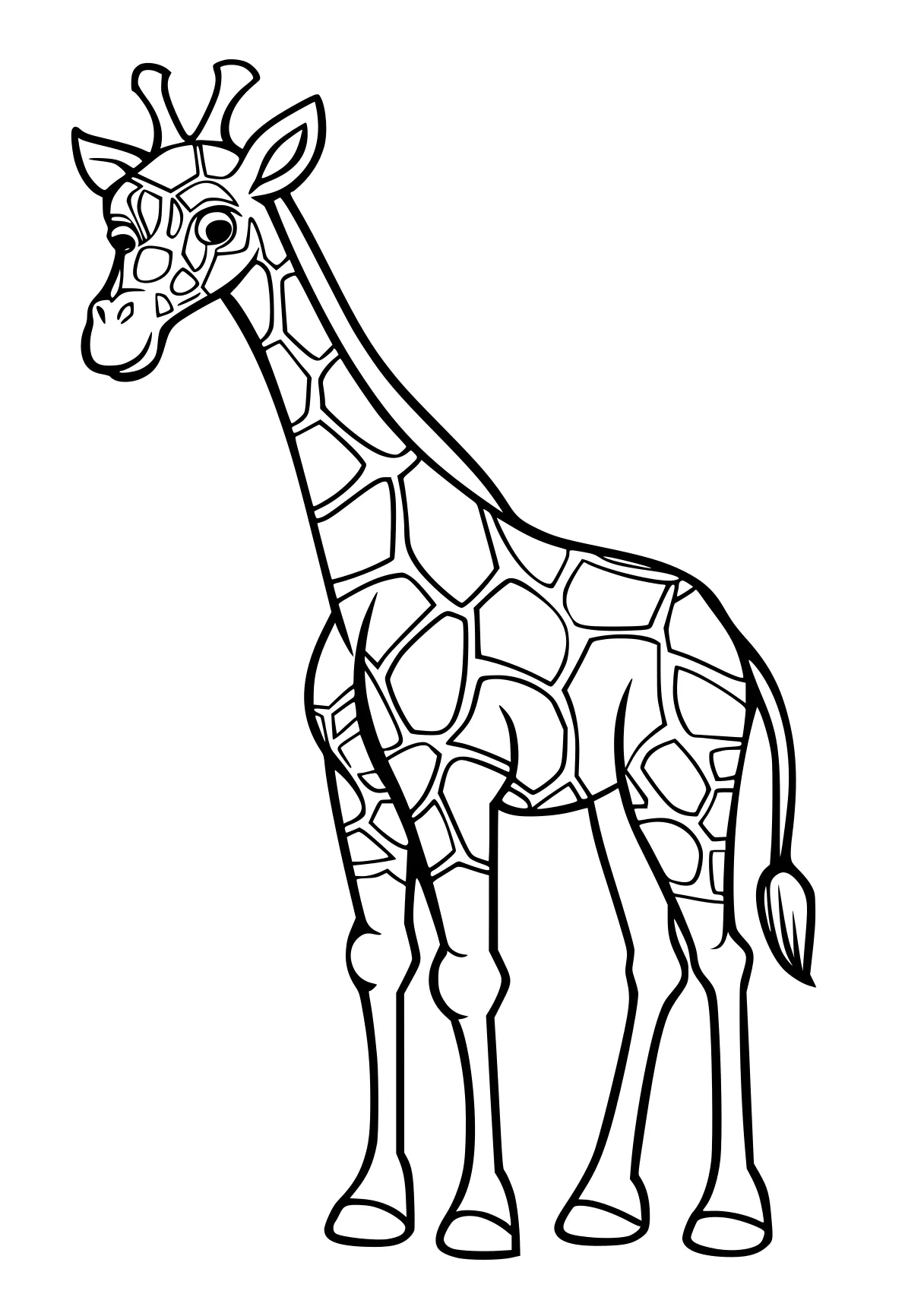 color by number sheets giraffe, brachiosaurus, camel, llama, horse, free coloring page downloads