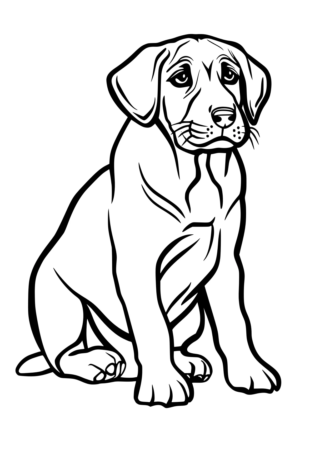 dog coloring retriever, puppy, clifford, illustrator, dog, free page downloads