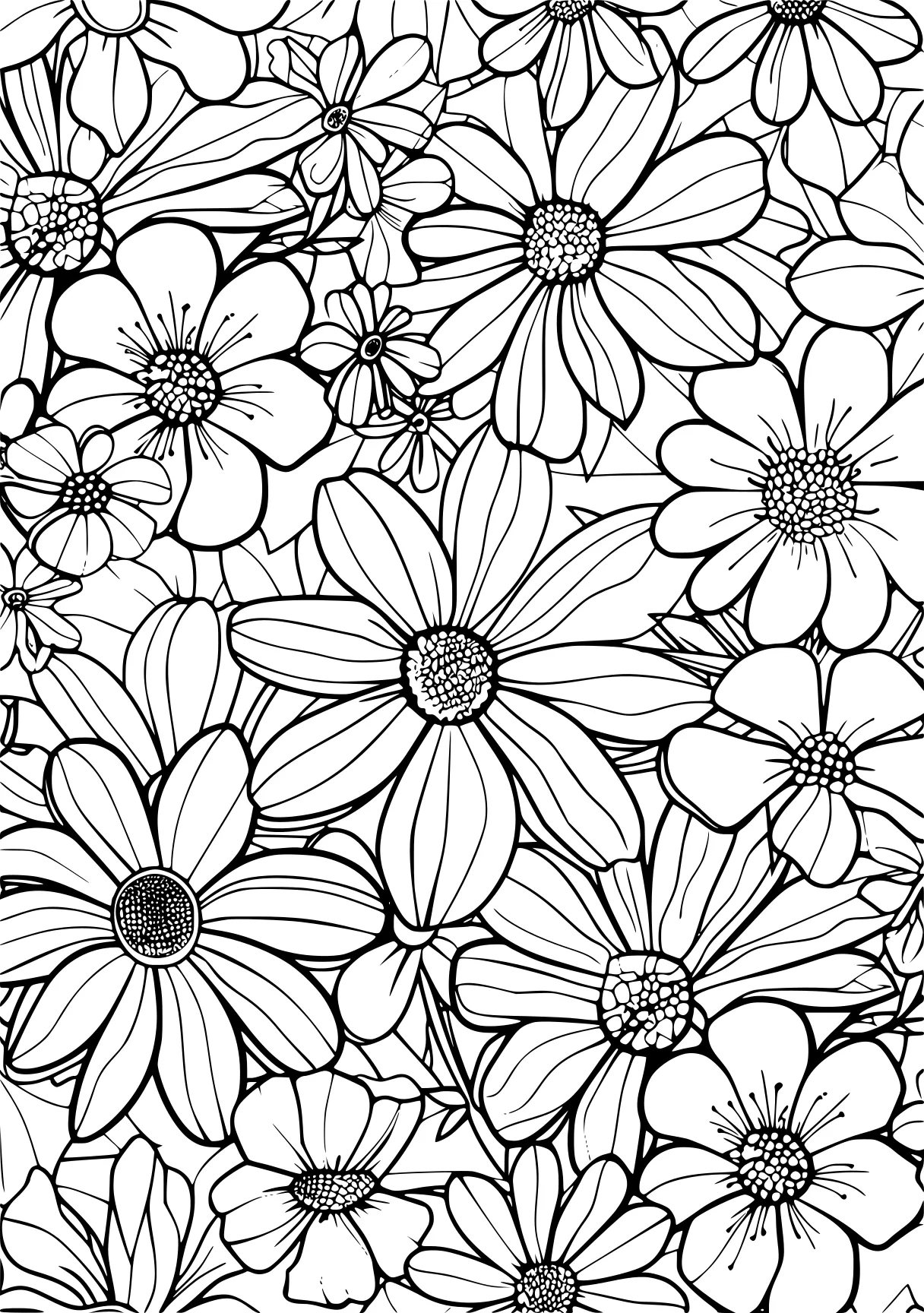 flower coloring, pattern, zentangle, mandalas, free page downloads