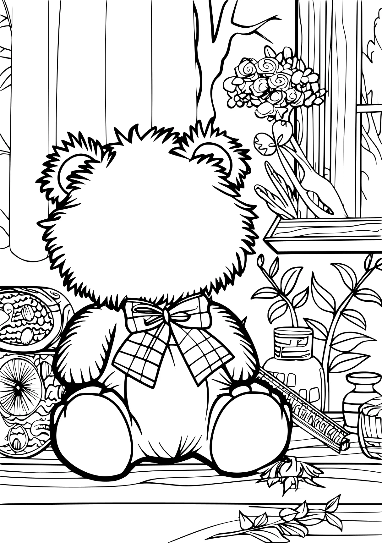 coloring pages sheets hedgehog, bear, pooh, free page downloads