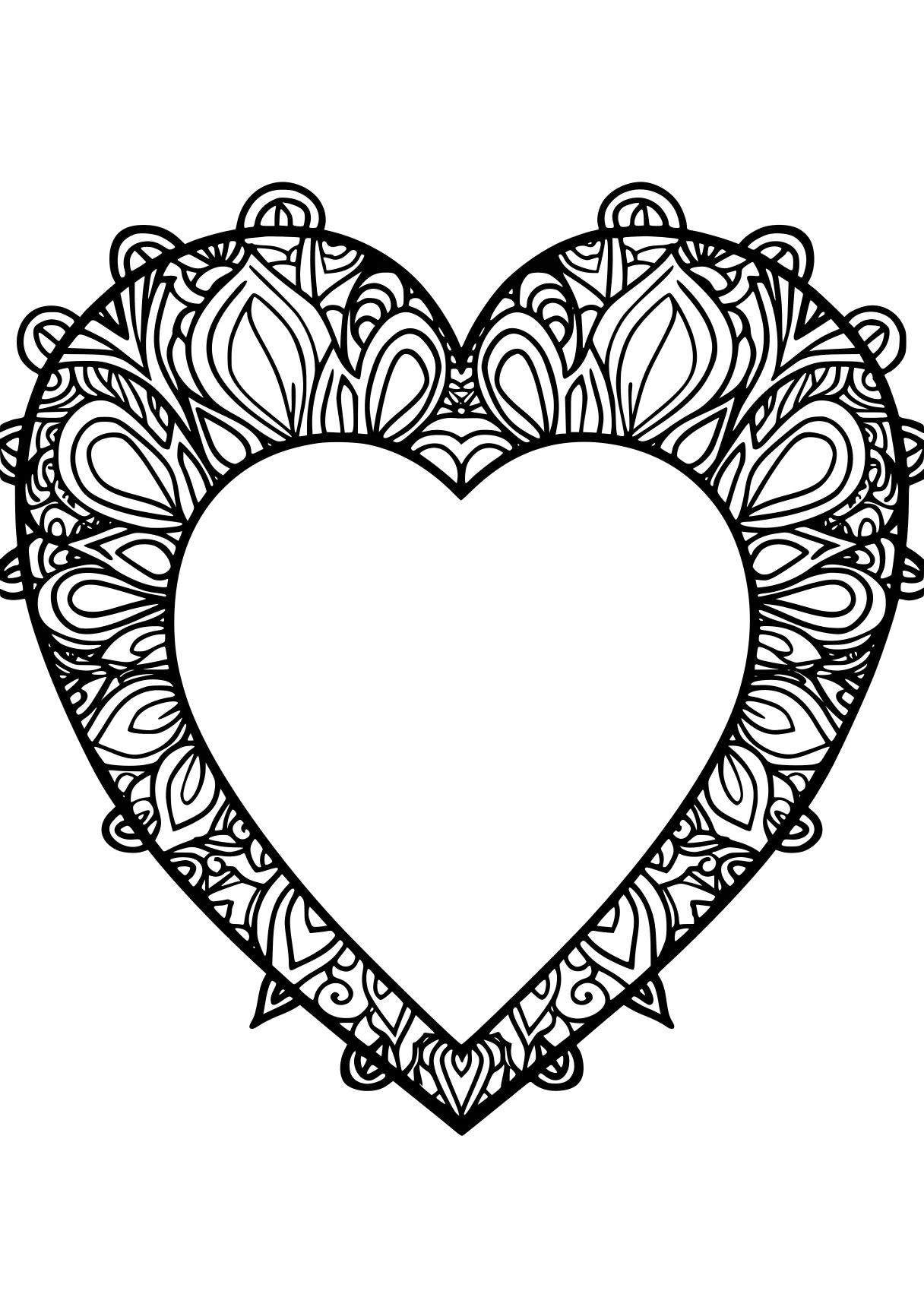 heart coloring pages heart, iheartcraftythings, ornament, free page downloads