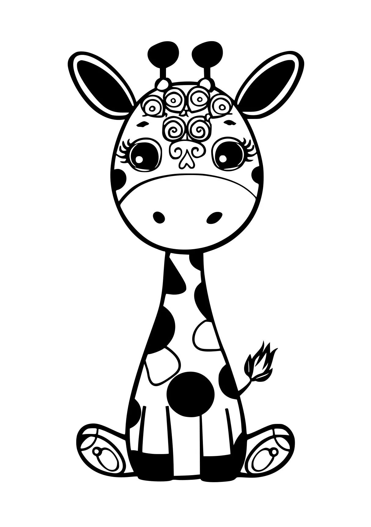 coloring pages to print giraffe, cow, safari, rhino, triceratops, free page downloads