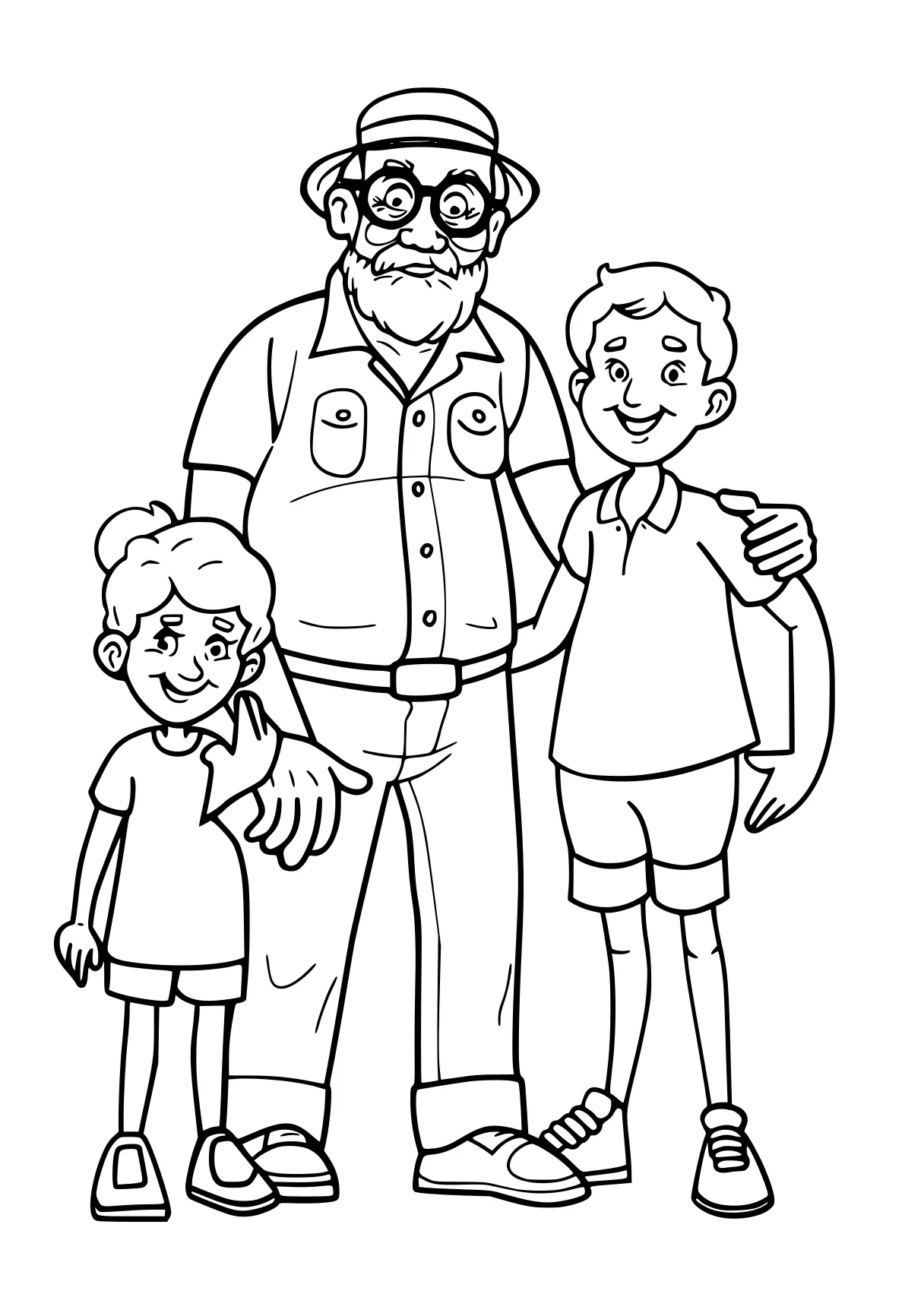 father's day coloring pages grandparents, grandpa, kids, children, preschool, free page downloads