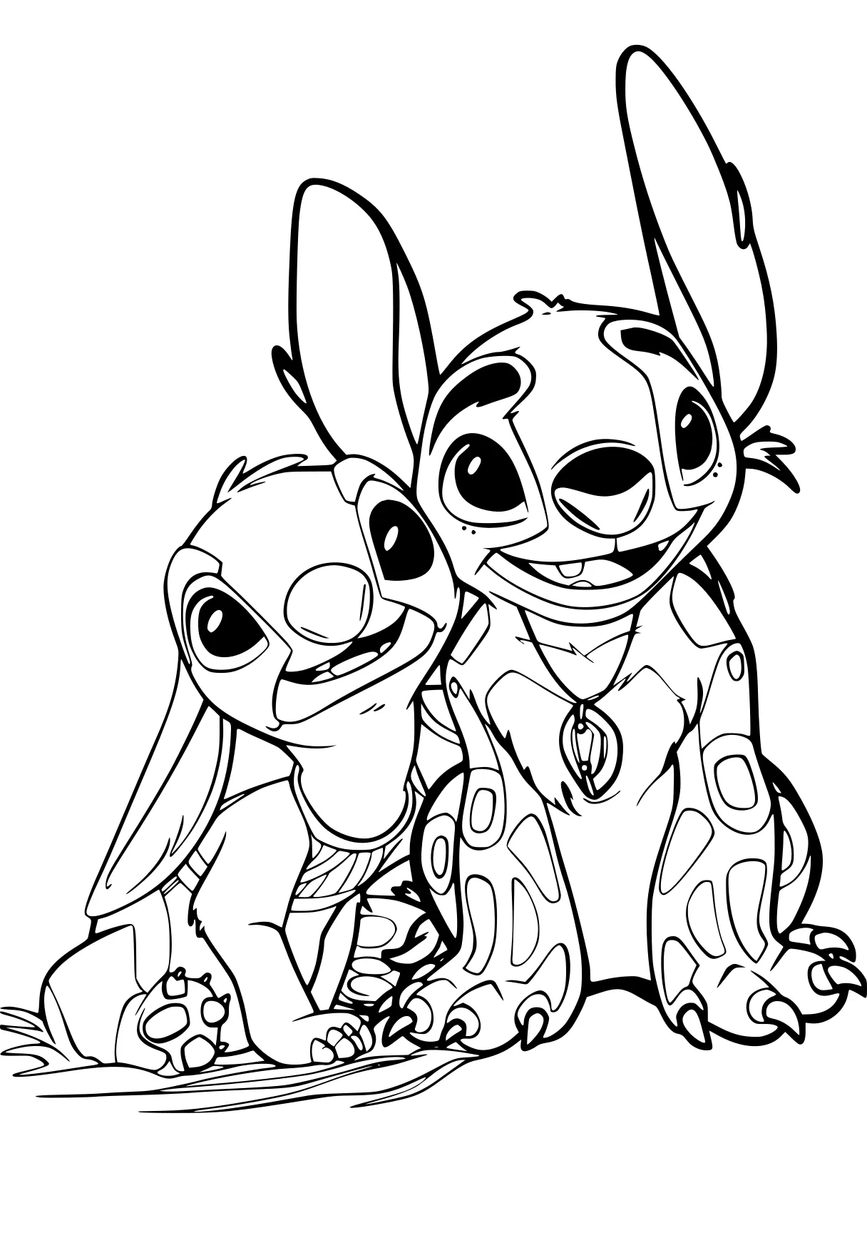 lilo and stitch coloring pages stitch, bunnies, zootopia, lilo, bugs, free page downloads