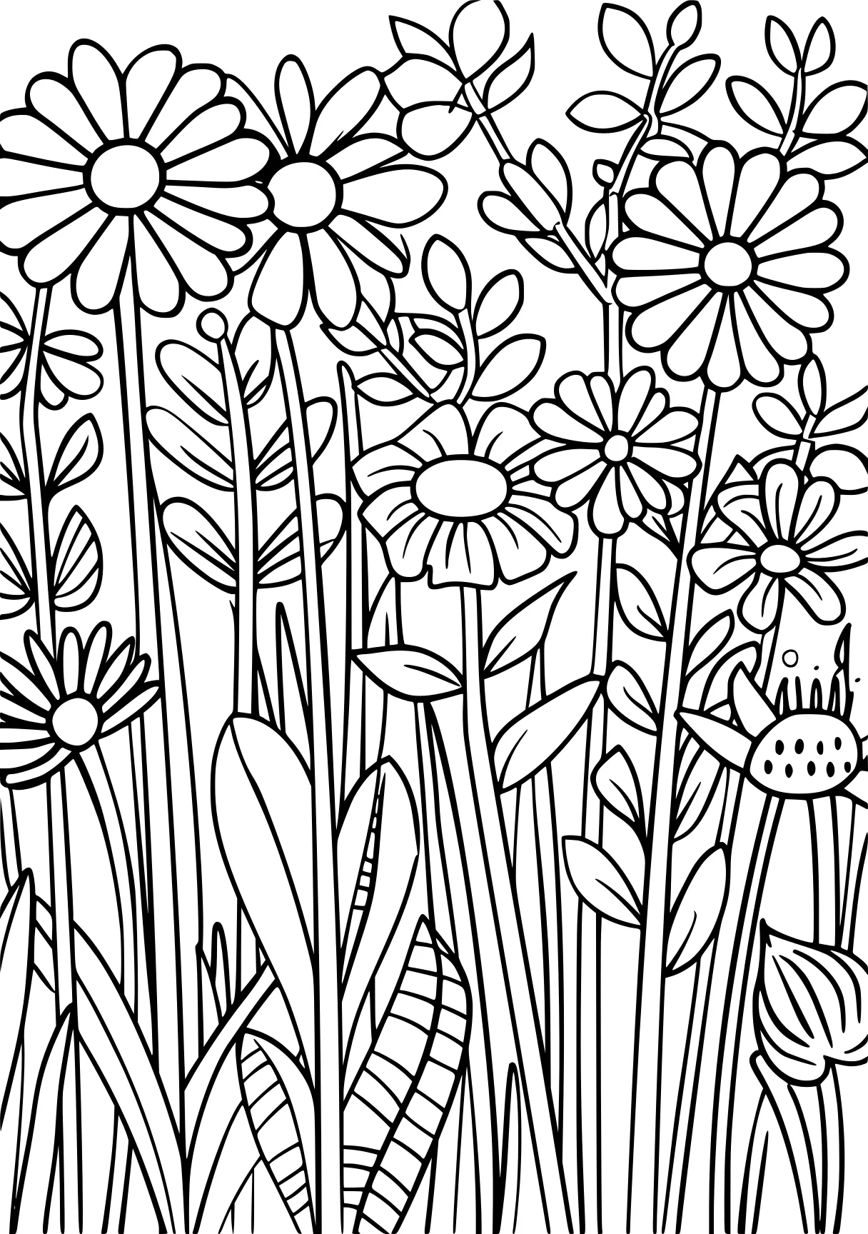 nature coloring pages, colouring, plants, pattern, free page downloads