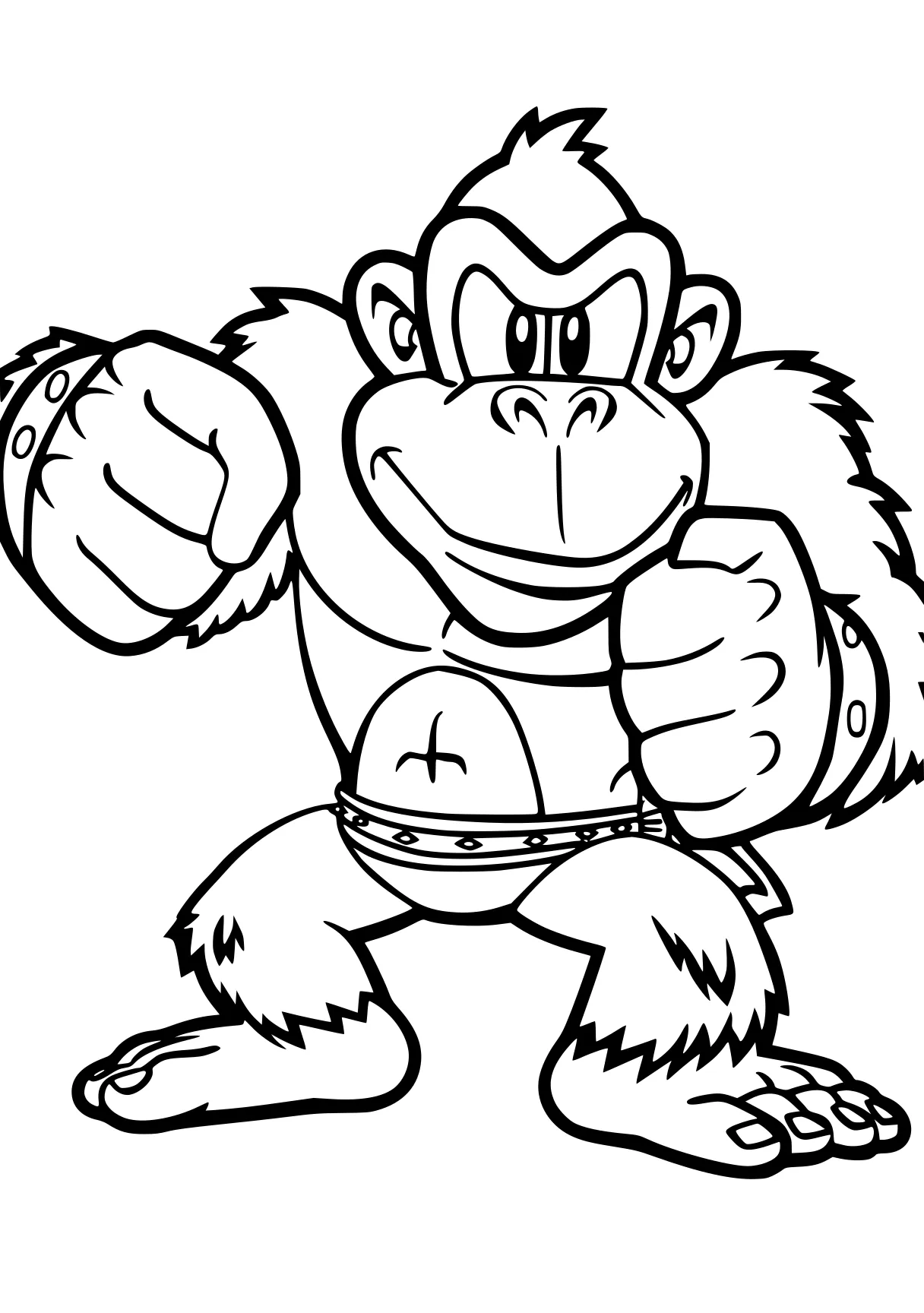 donkey kong coloring pages kong, bowser, monkey, gorilla, smash, free page downloads