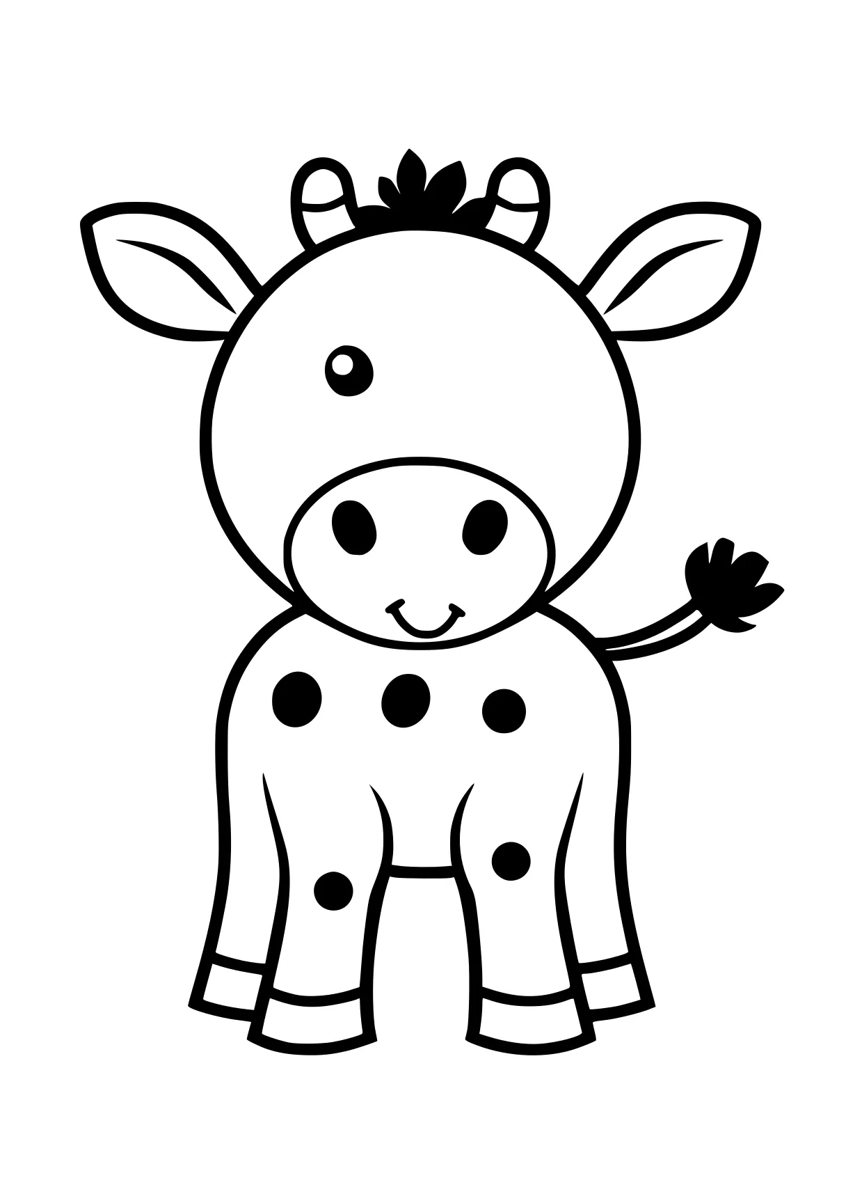 printable pictures cow, peppa, piglet, giraffe, piggy, free coloring page downloads