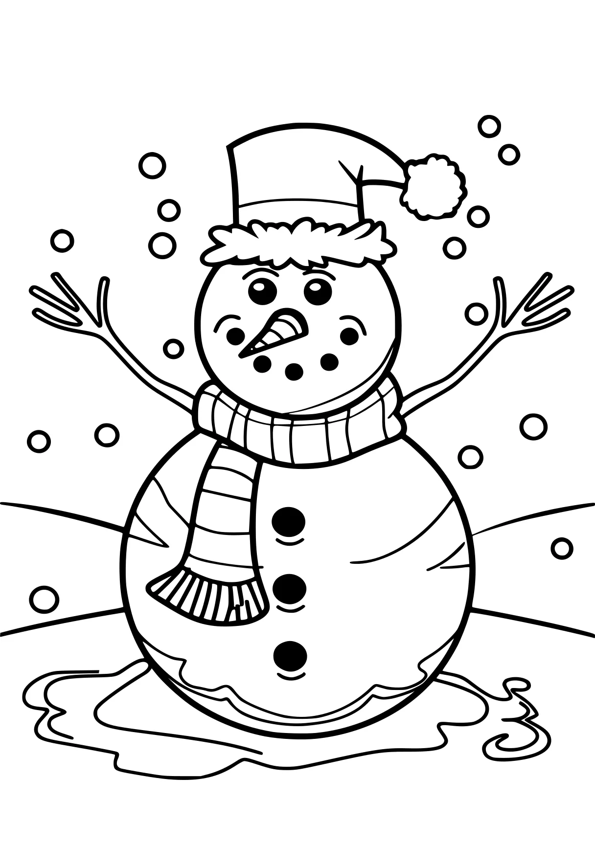 snowman coloring page snowman, claus, illustrator, free downloads