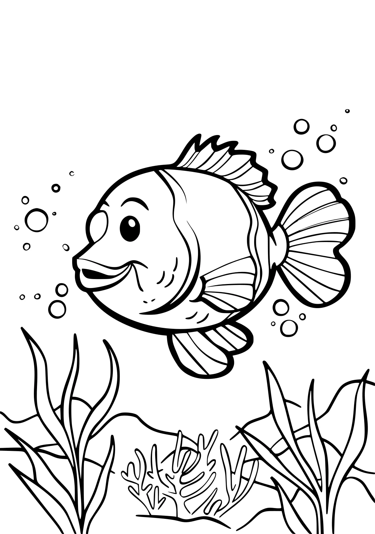 bluey colouring pages fish, nemo, dory, free coloring page downloads